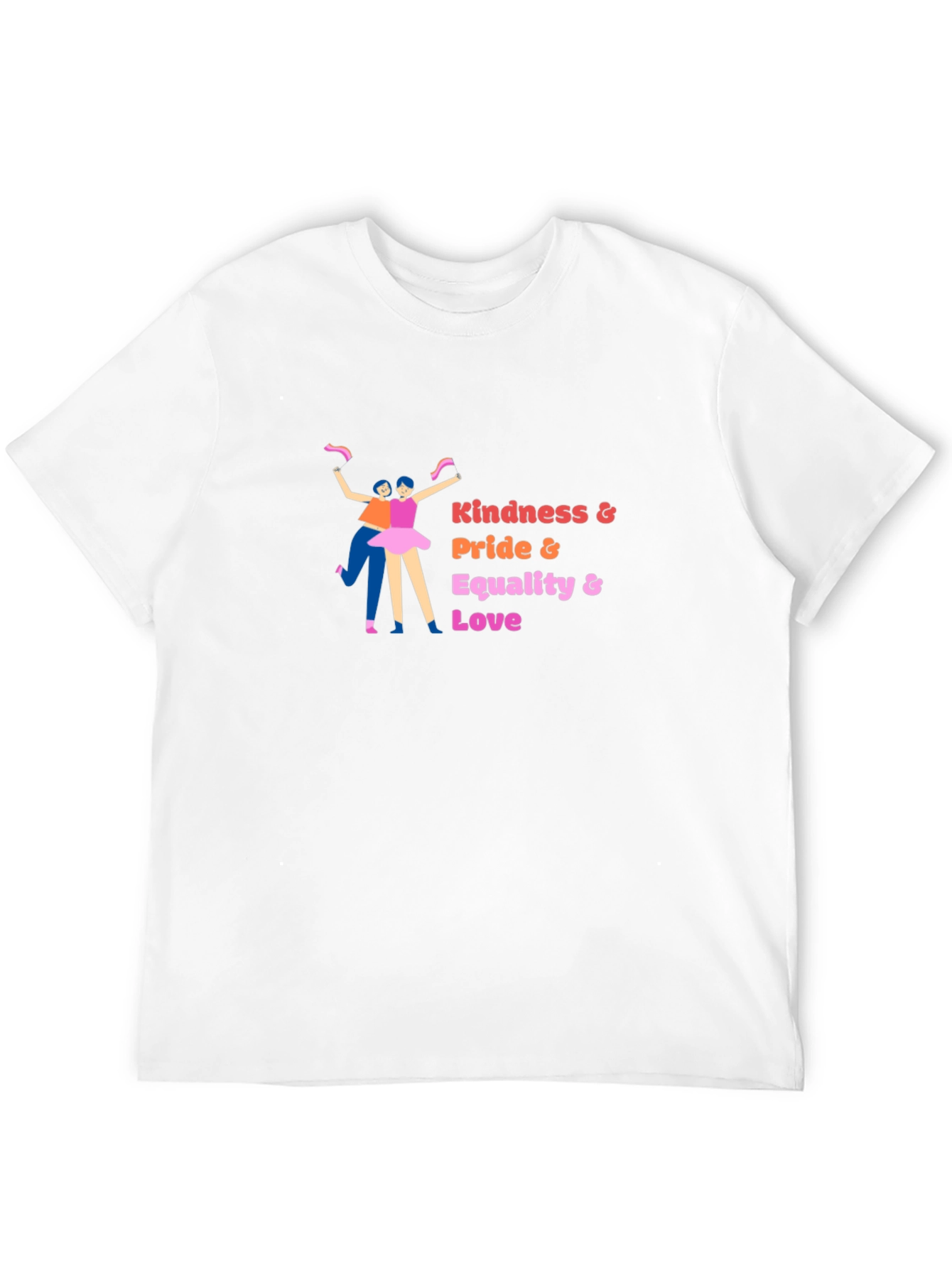 Black Kindness Pride Equality Love Graphic Tee - Black view 12
