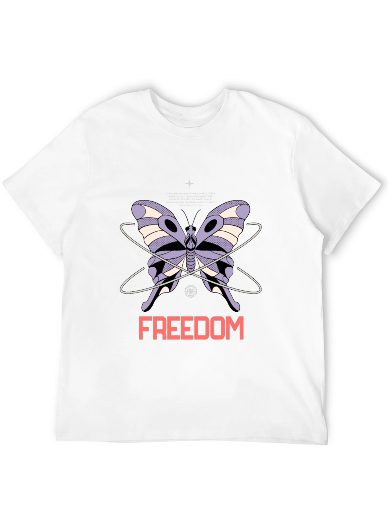 Black Butterfly Freedom Graphic Tee - Unisex view 12