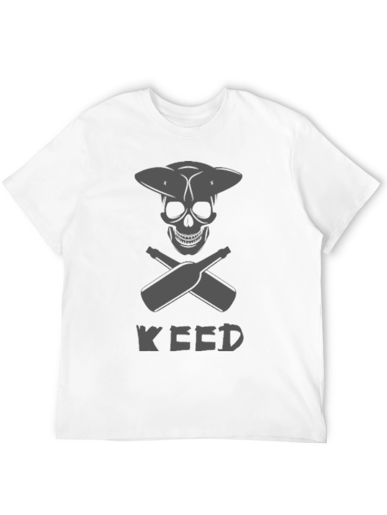 Skull & Crossed Bottles "Weed" T-Shirt - Black - 12