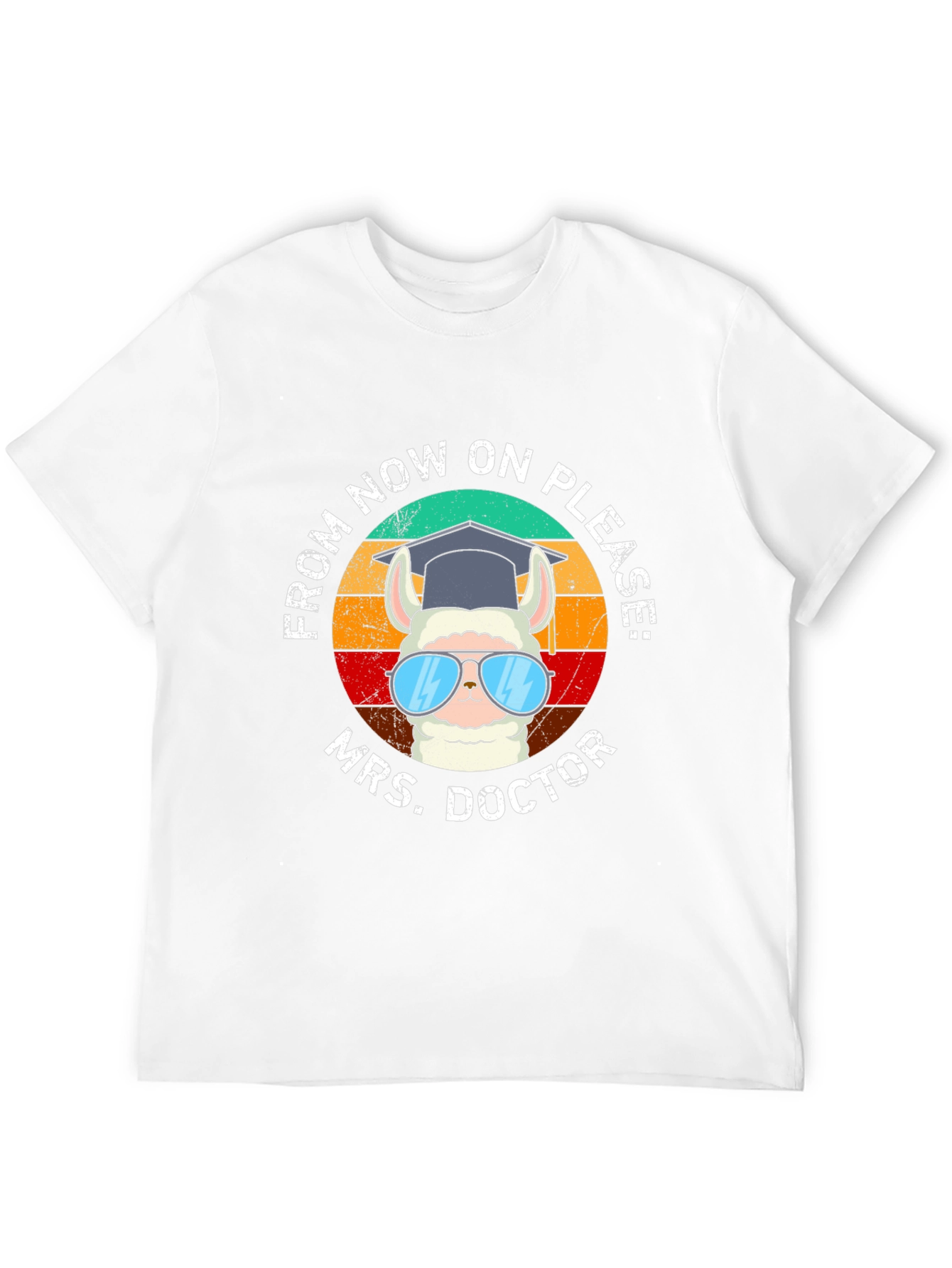 Black Mrs. Doctor Llama Graphic Tee view 12