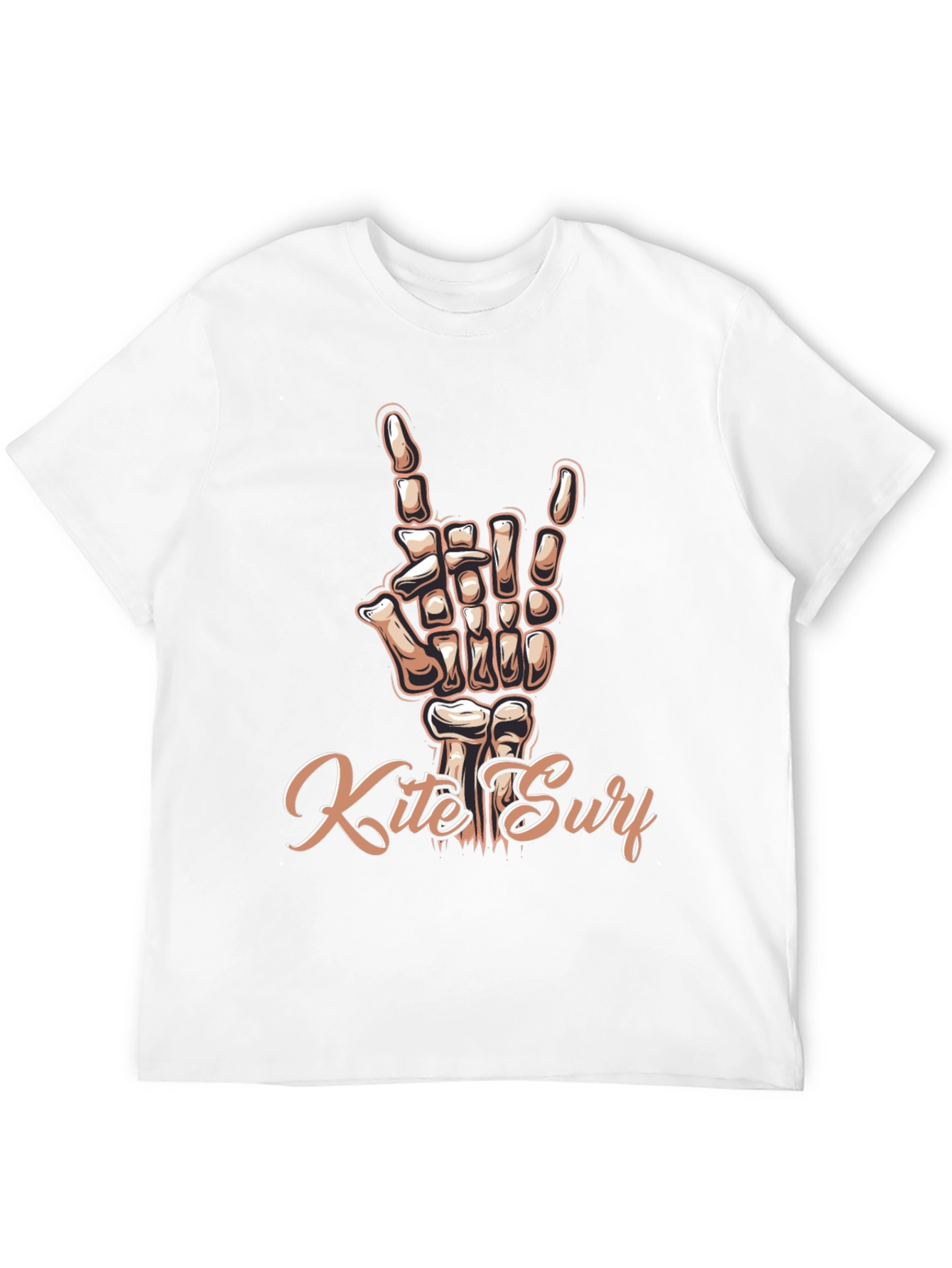 Black Kite Surf Skeleton Hand T-Shirt - Rock On! view 12