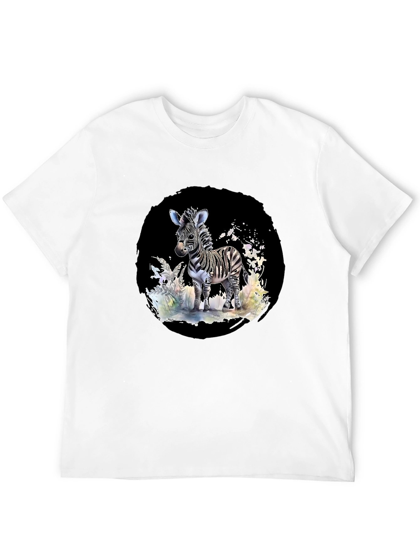 Black Zebra Graphic Tee - Stylish Black T-Shirt view 12