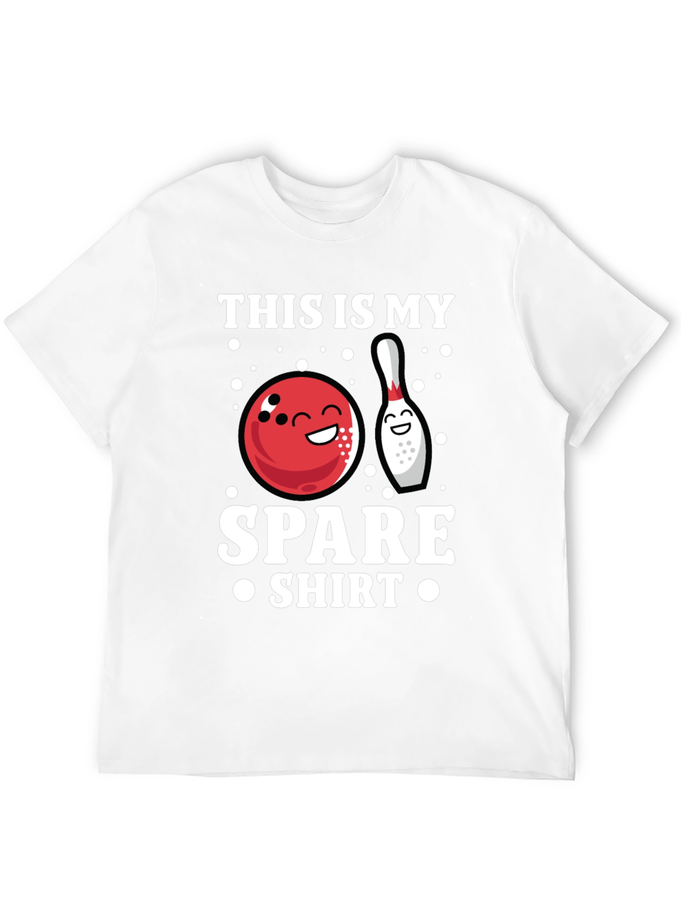 Black Bowling Spare Shirt - Funny Bowler T-Shirt view 12