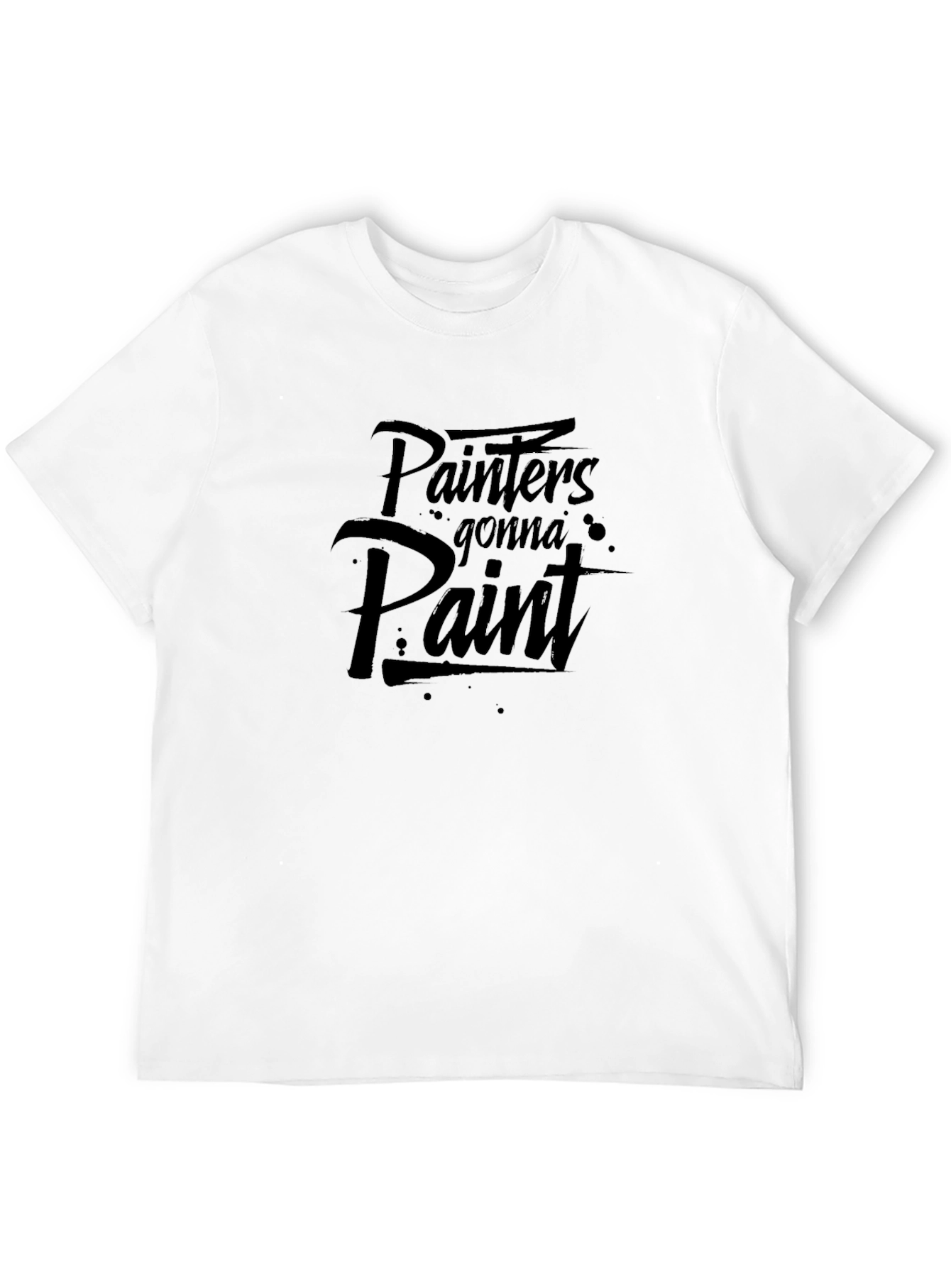 Black Painter's Gonna Paint T-Shirt - Artistic Apparel view 12