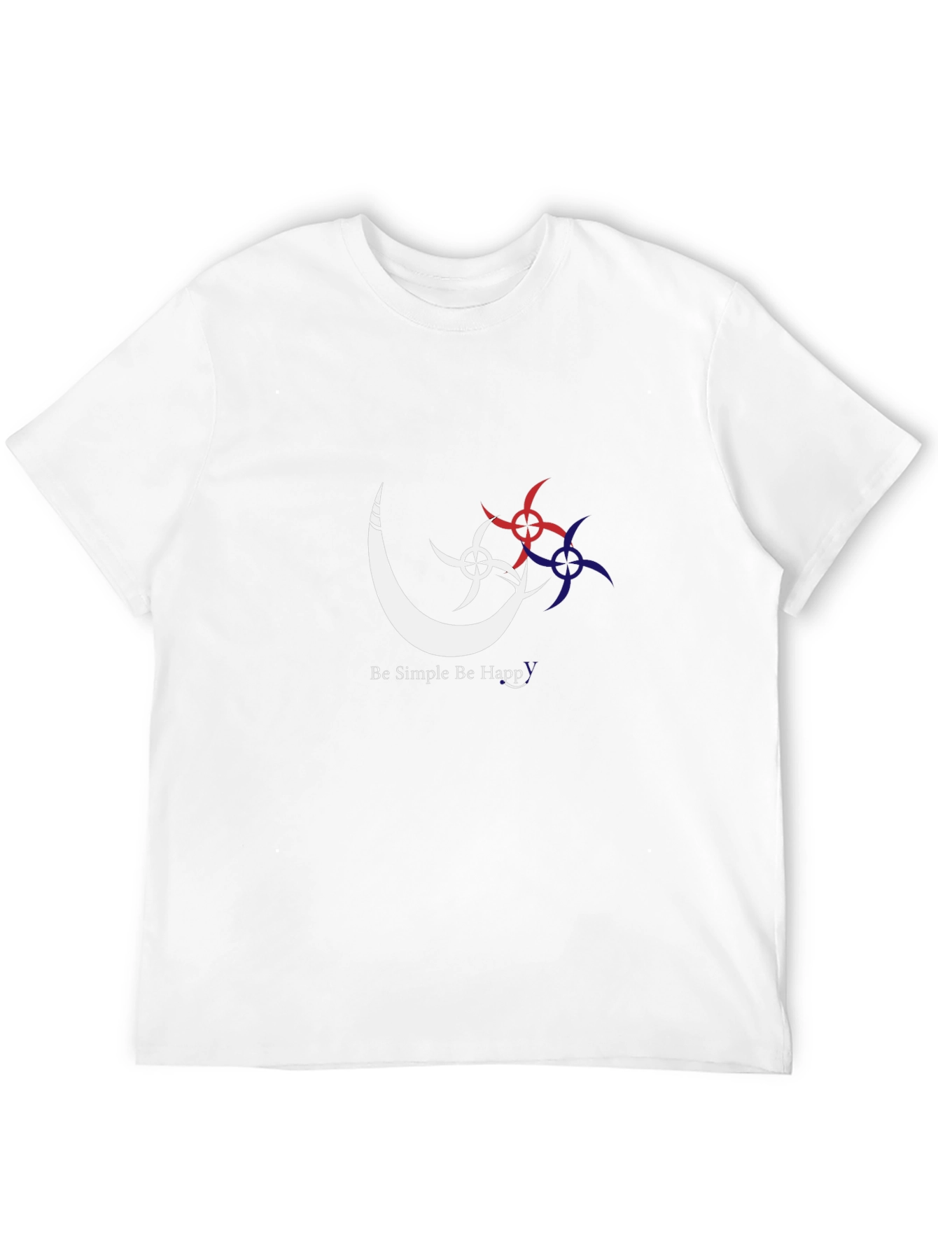 Black Simple Happy Graphic Black T-Shirt view 12