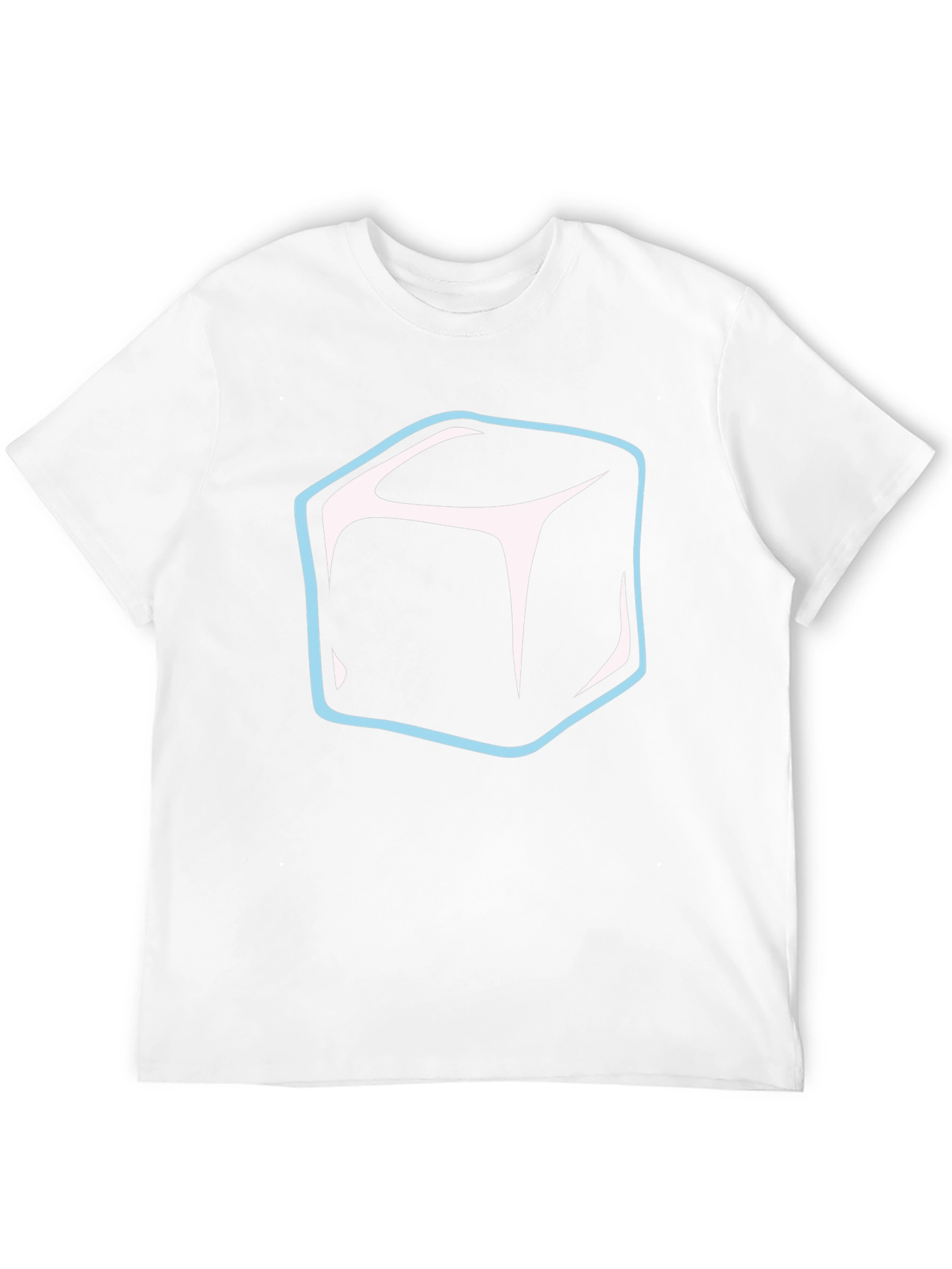 Black Cool Cube Graphic Tee - Modern Black T-Shirt view 12