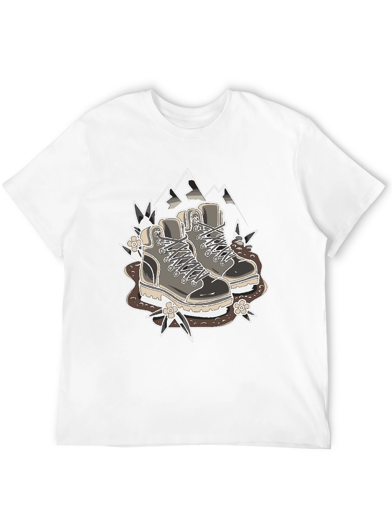 Black Hiking Boots Graphic T-Shirt - Outdoor Adventure Tee view 12