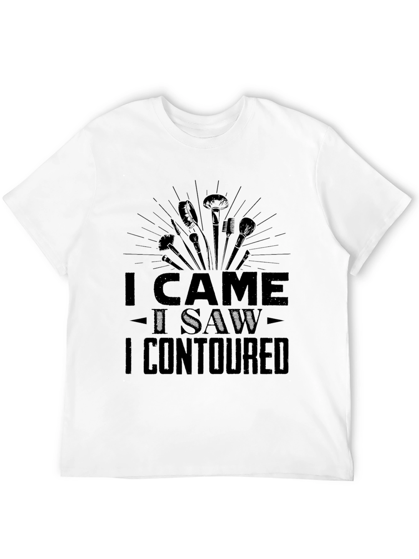Black I Came I Saw I Contoured Black Graphic Tee view 12