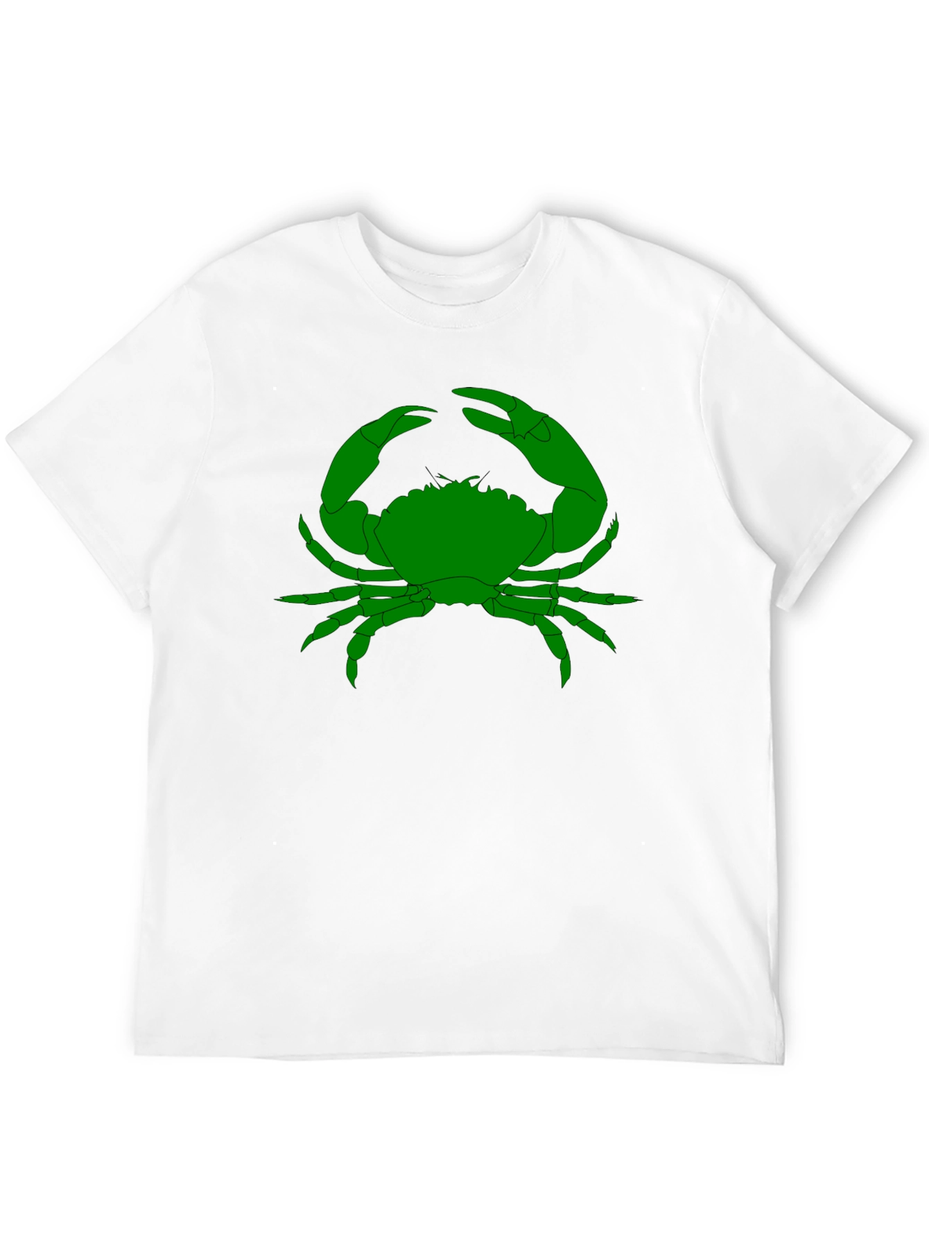 Black Green Crab Graphic T-Shirt - Black view 12
