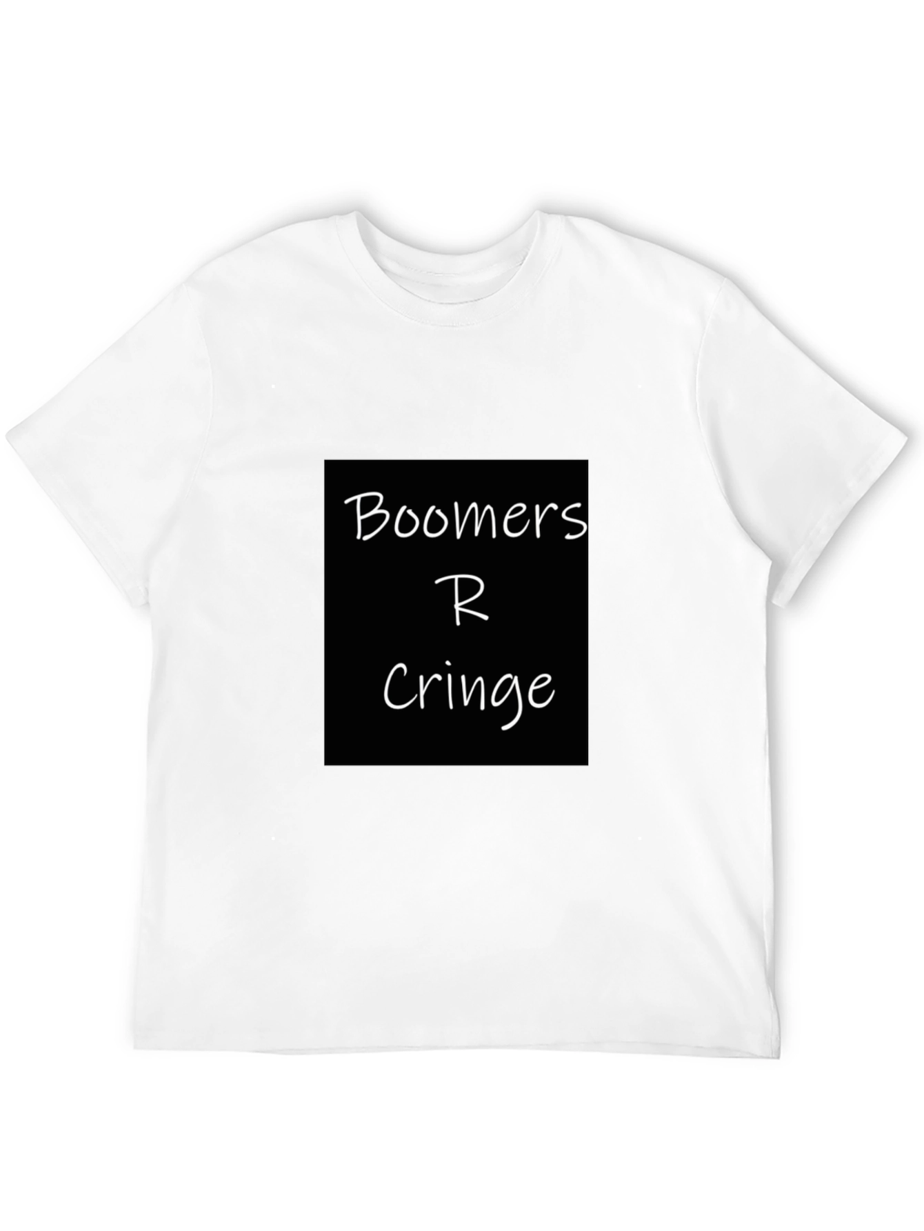 Black Boomers R Cringe Black T-Shirt view 12