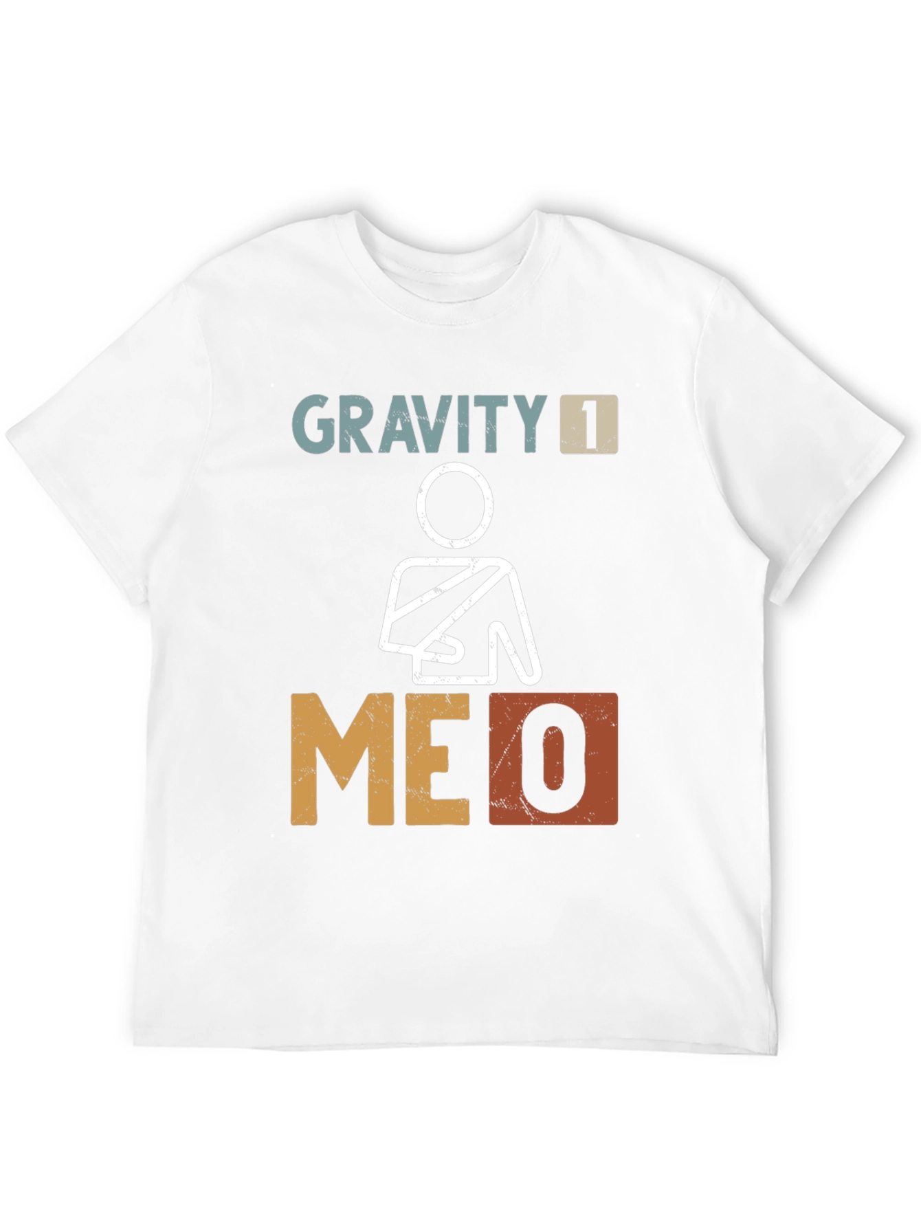 Black Gravity 1 Me 0 Broken Arm Graphic Tee view 12