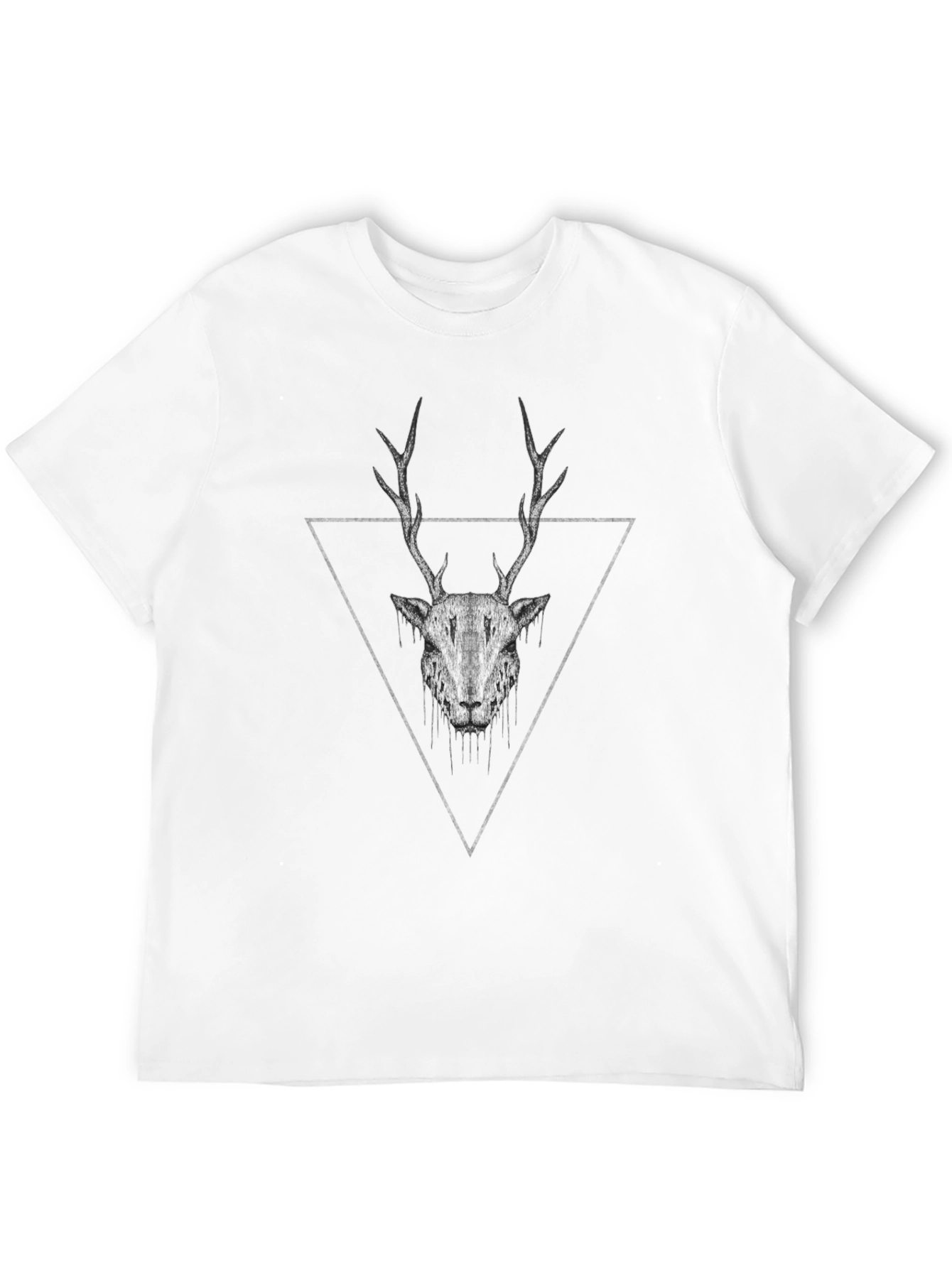 Black Black Deer Graphic Tee - Modern Style view 12