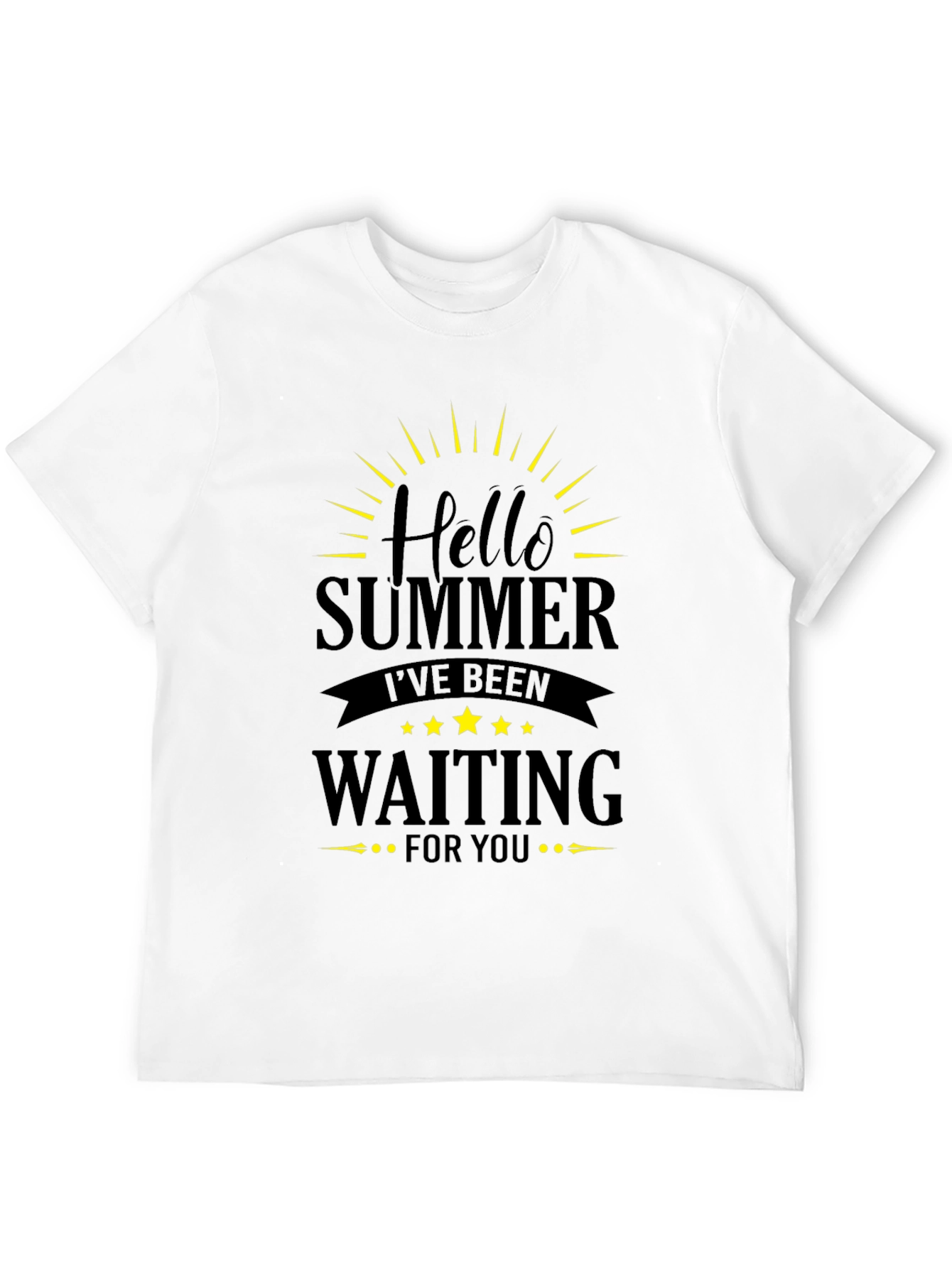 Black Hello Summer Black T-Shirt view 12