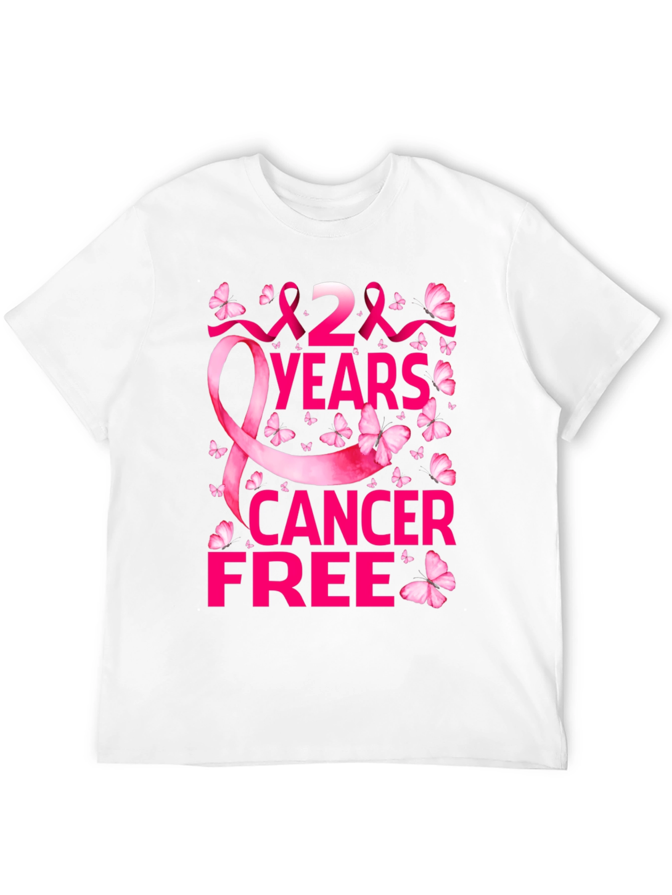 Black 2 Years Cancer Free T-Shirt view 12