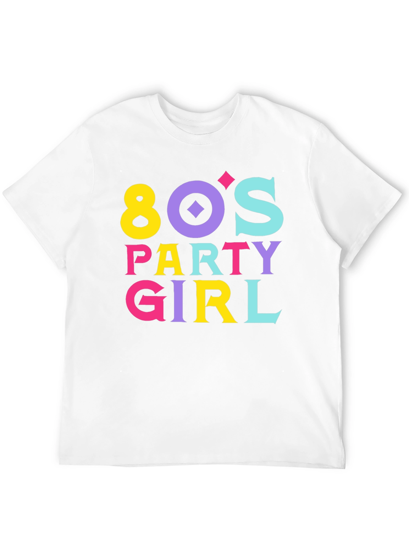 Black 80's Party Girl Graphic Tee view 12