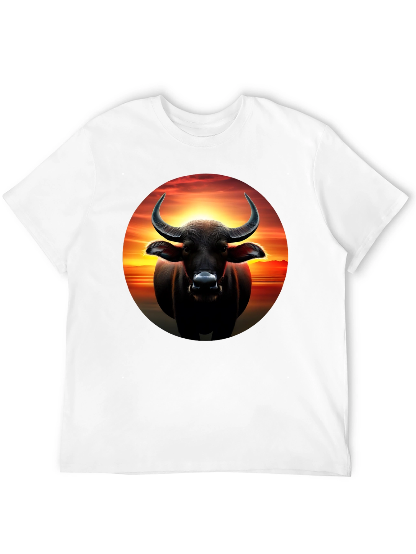 Black Buffalo Sunset Graphic Tee view 12