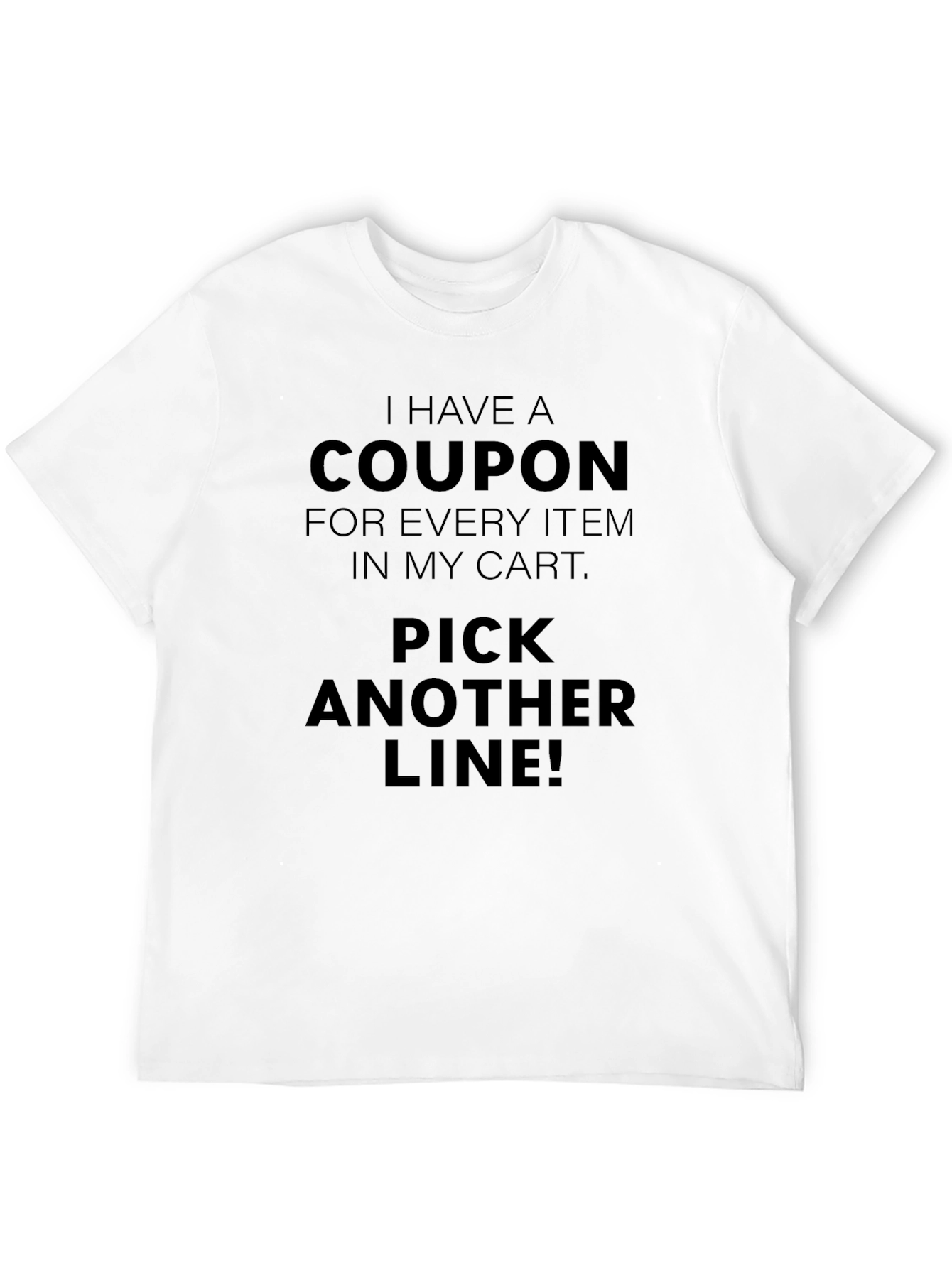 Black Coupon Pick Another Line Men's Black T-Shirt view 12