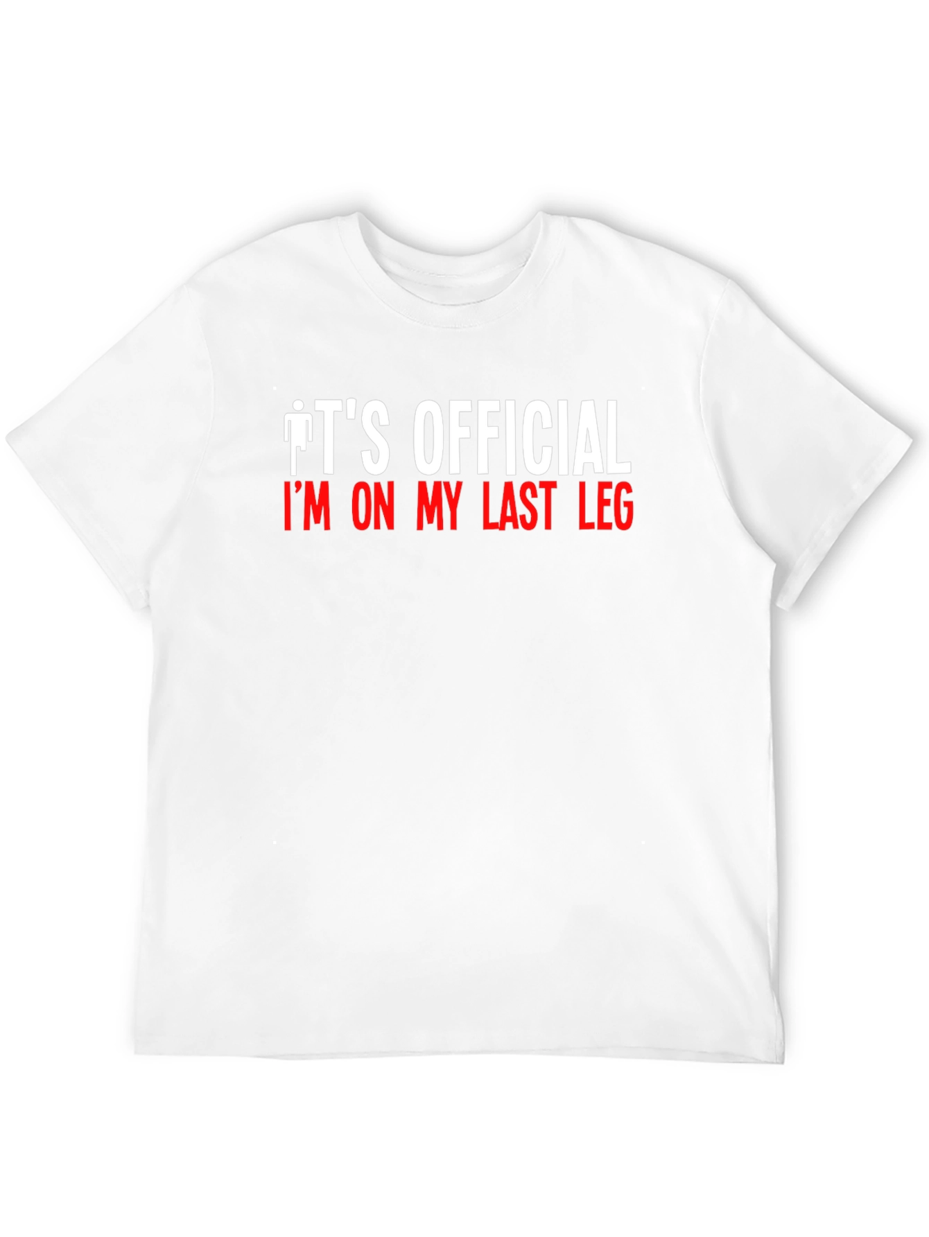 Black Men's "Last Leg" Graphic T-Shirt view 12