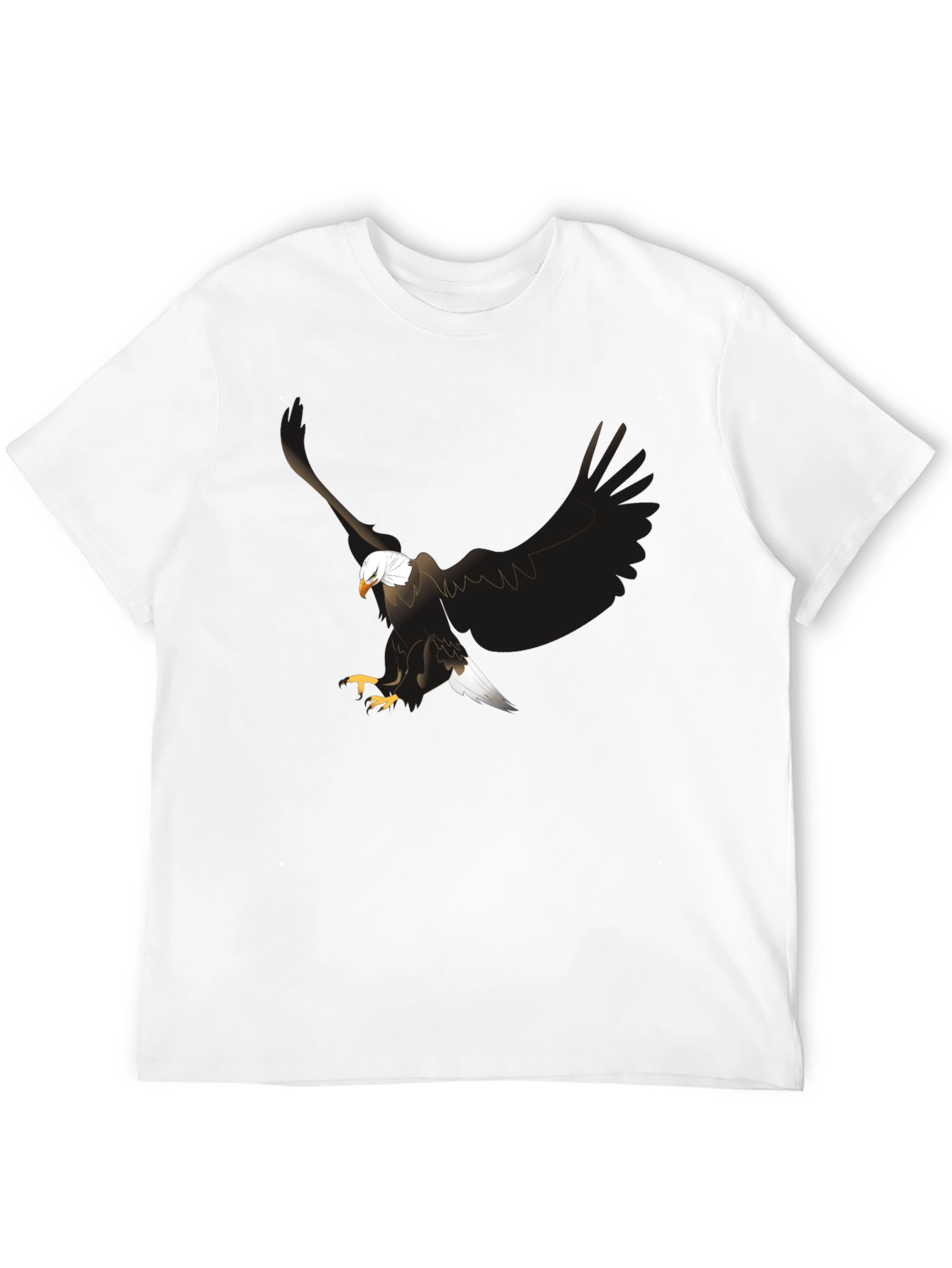 Black Eagle Graphic Print Black T-Shirt view 12