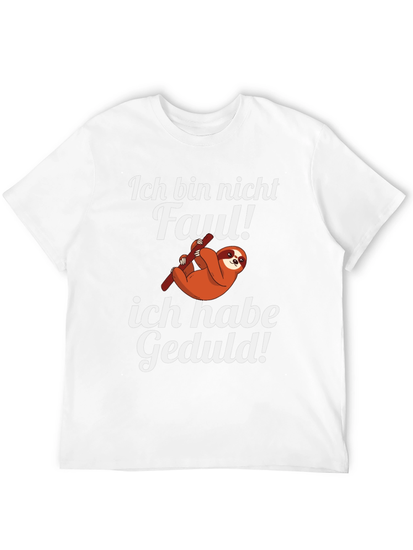 Black Ich Bin Nicht Faul T-Shirt Sloth Graphic Tee view 12