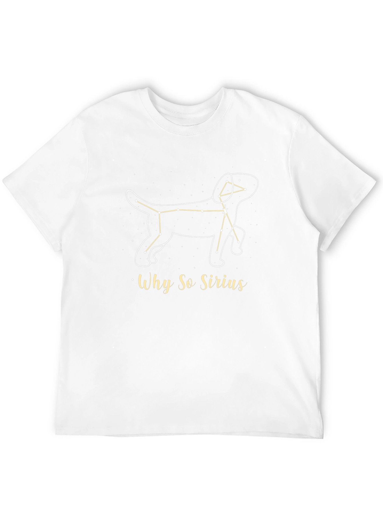 Black Why So Sirius Constellation Dog T-Shirt view 12