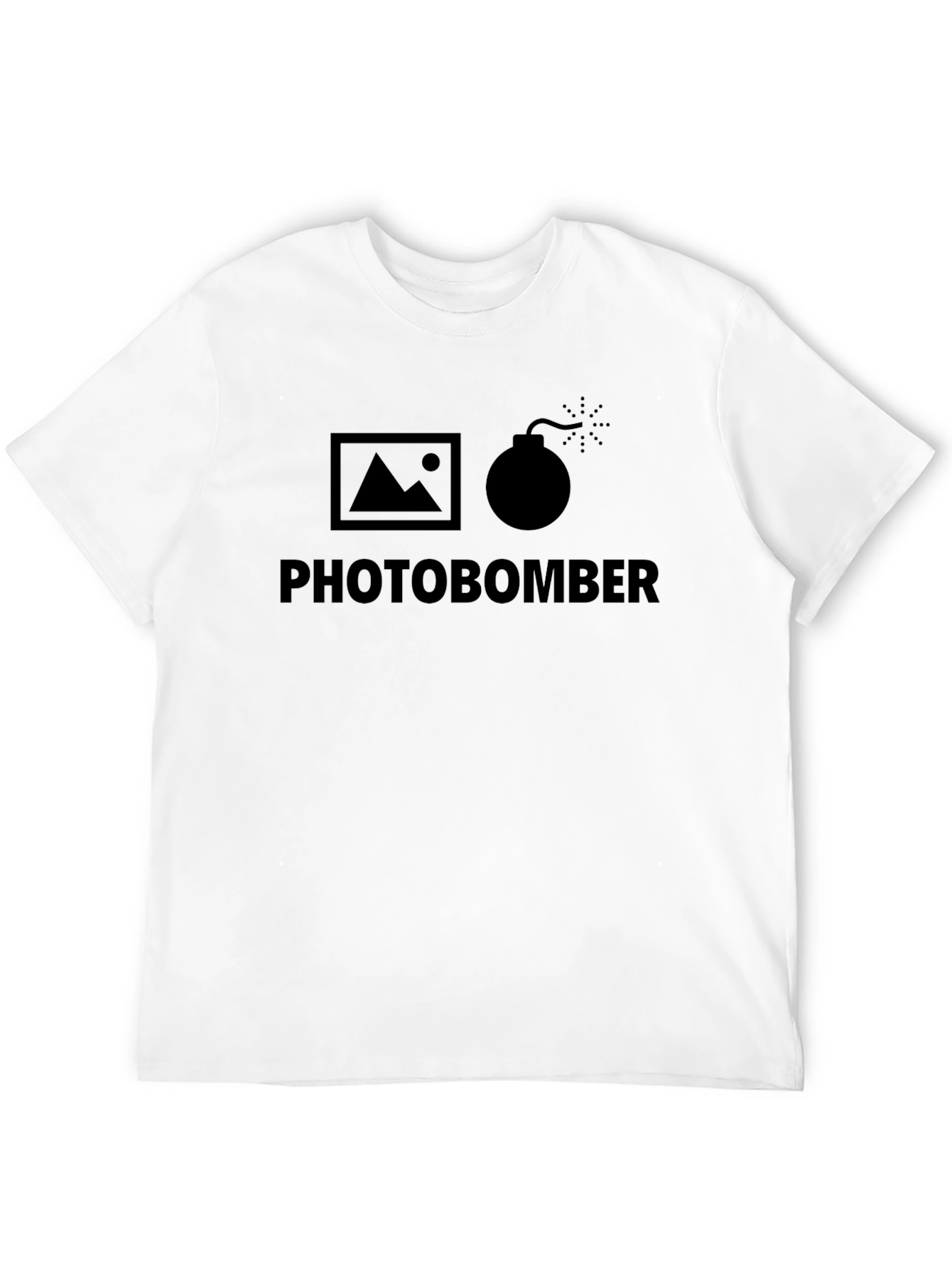 Black Photobomber Graphic T-Shirt - Funny Photography Humor Tee view 12