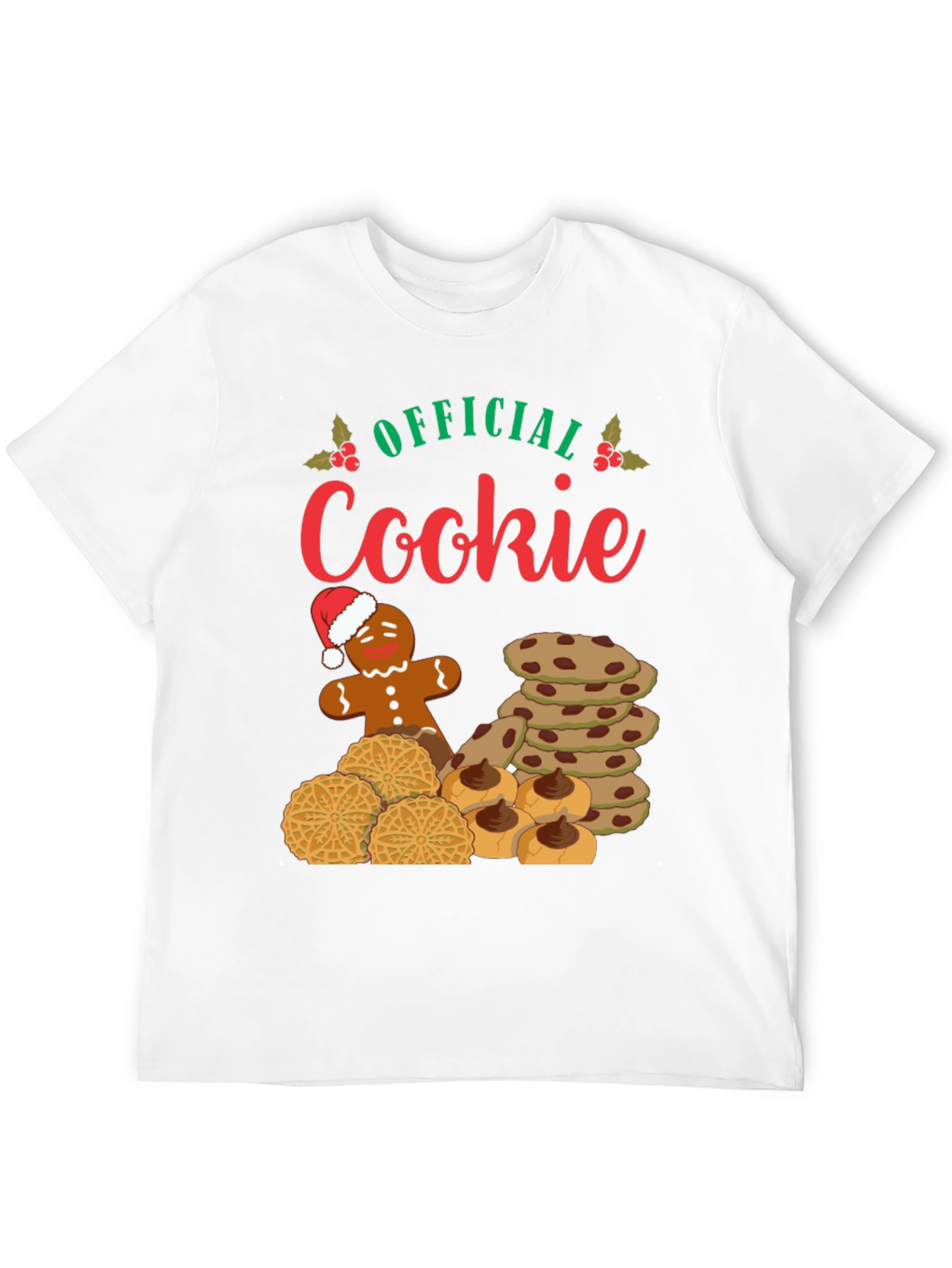 Black Official Cookie Christmas T-Shirt view 12