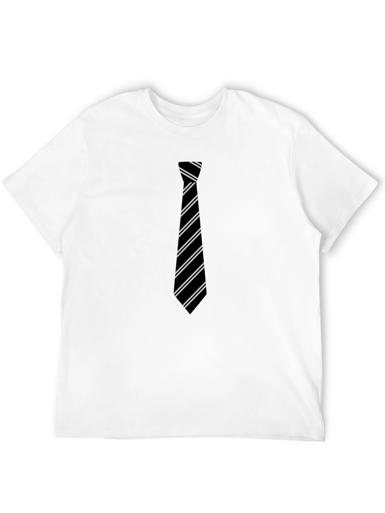 Black Tie Graphic Black T-Shirt view 12