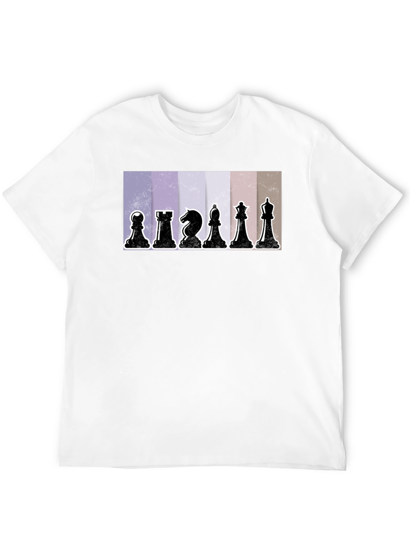 Black Chess Pieces Graphic Tee - Stylish Black Cotton T-Shirt view 12