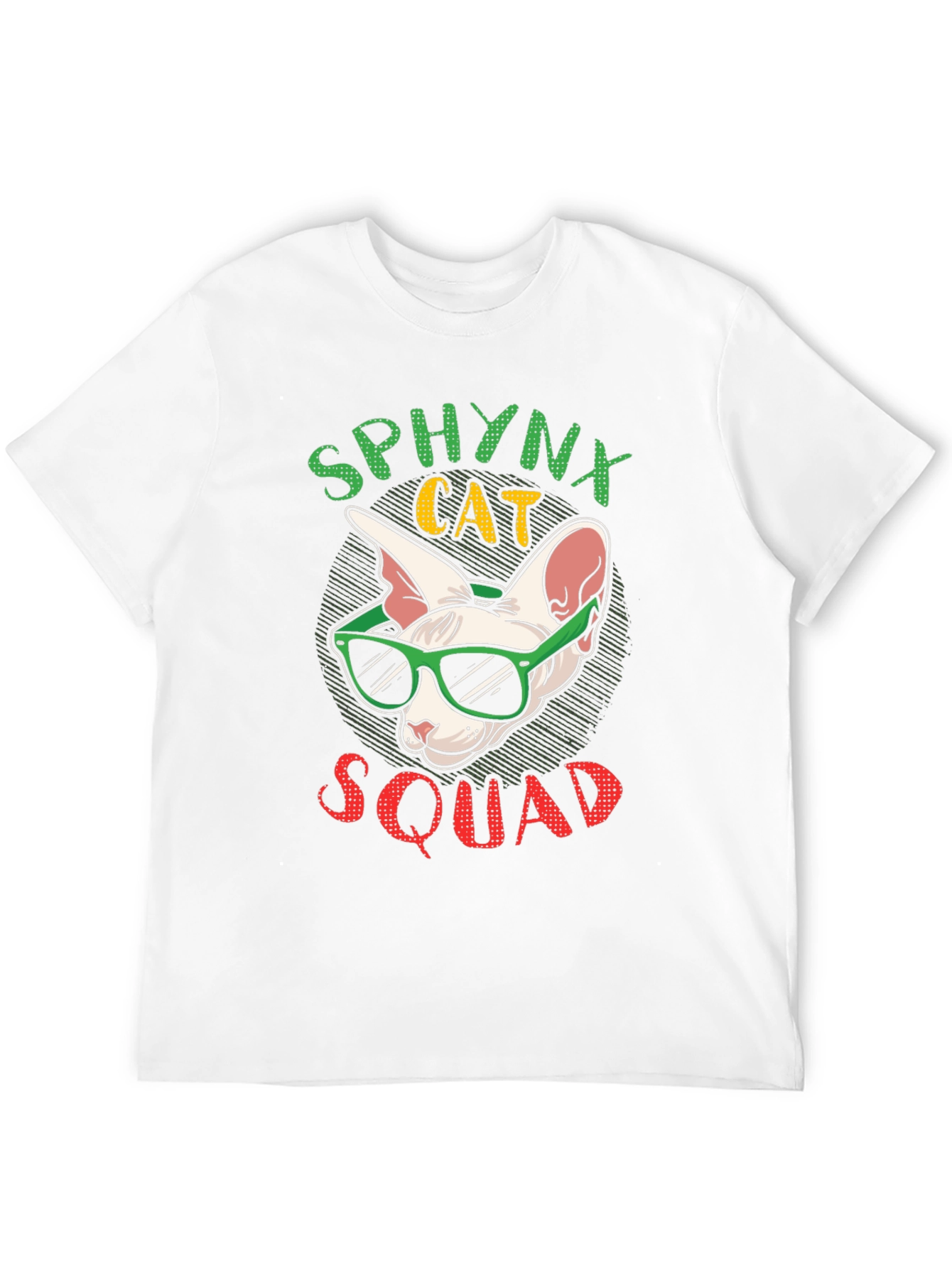 Black Sphynx Cat Squad T-Shirt view 12
