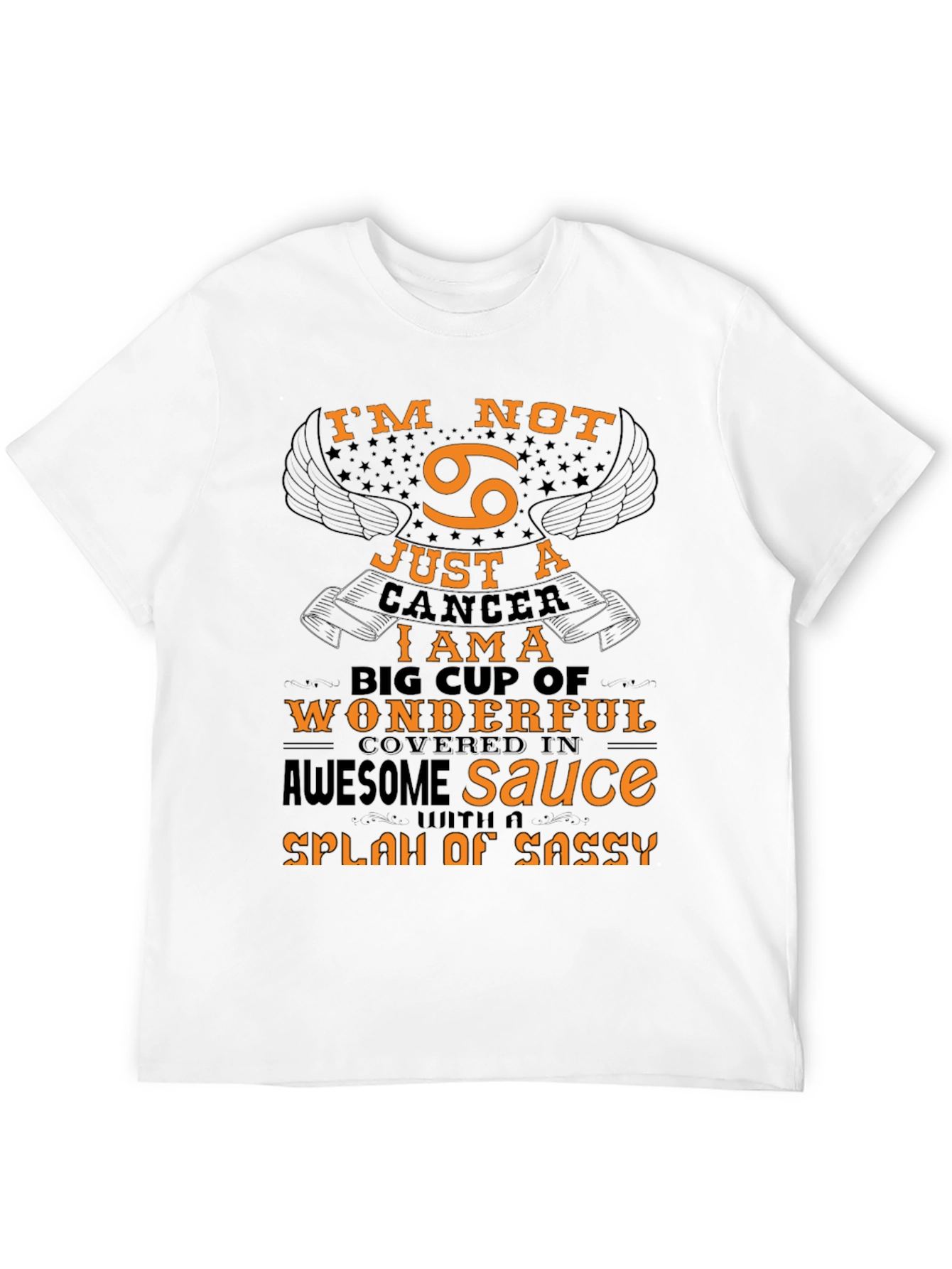 Black Cancer Zodiac T-Shirt: I'm Not Just a Cancer! view 12