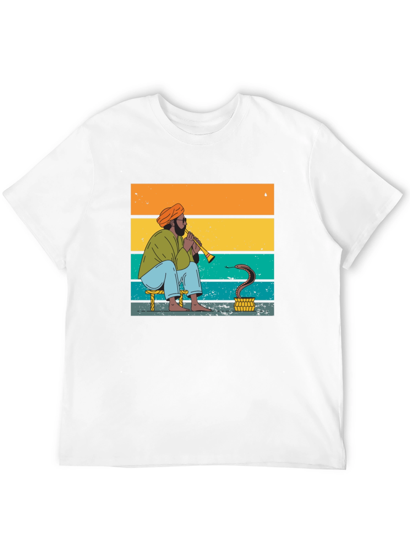 Black Snake Charmer Tee - Retro Style Graphic T-Shirt view 12