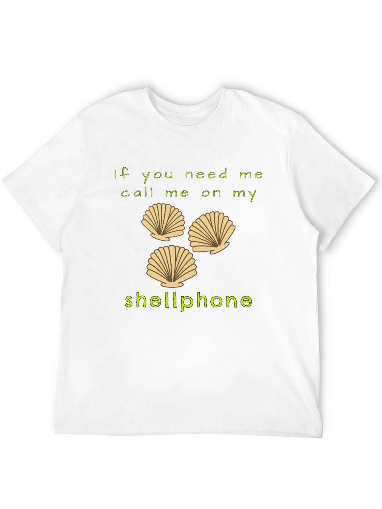 Black Shellphone T-Shirt - Funny Beach Humor Tee view 12