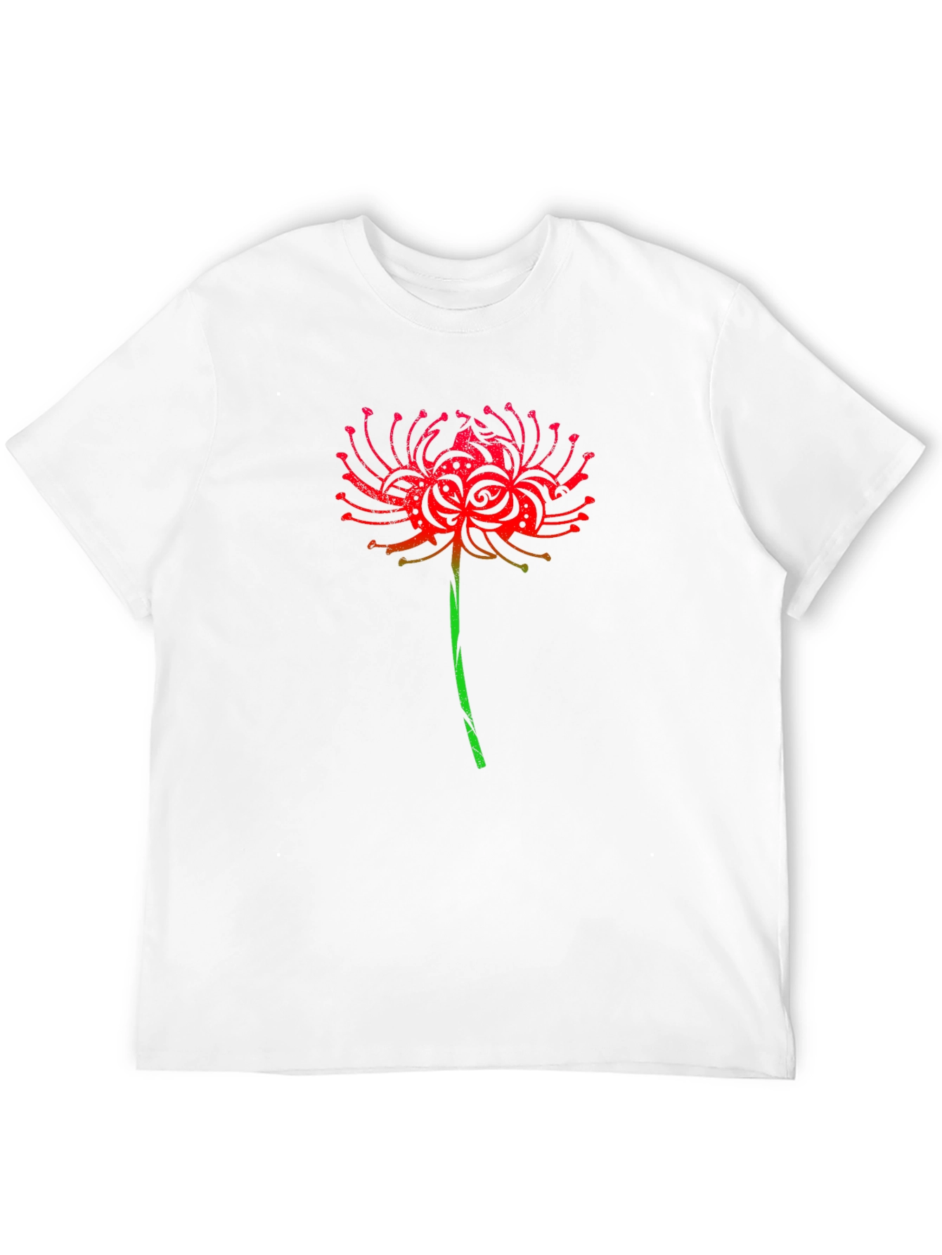 Black Red Spider Lily Graphic Tee view 12