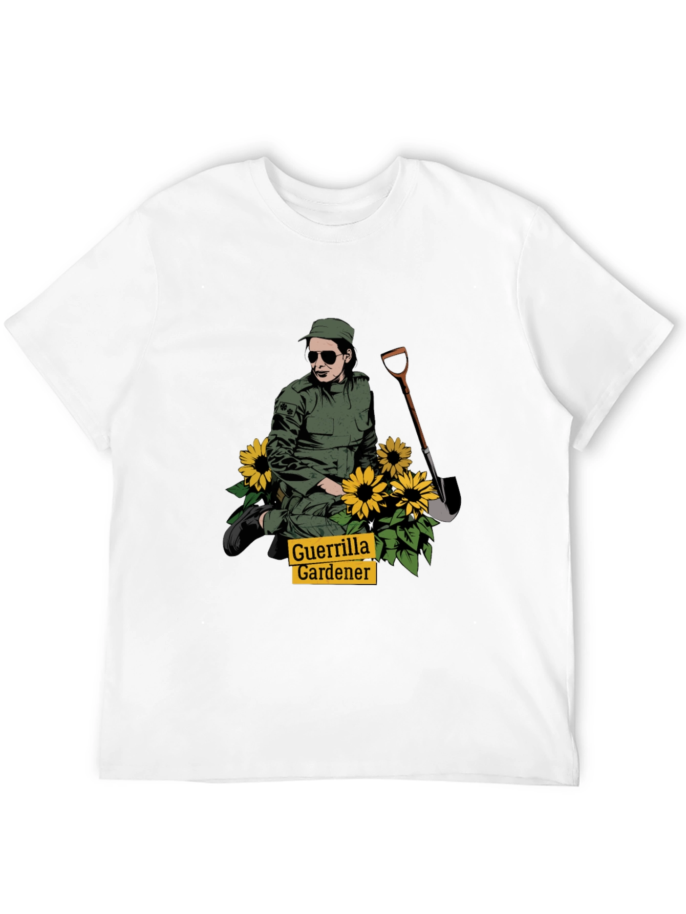Guerrilla Gardener T-Shirt - Black, Graphic Tee - 12