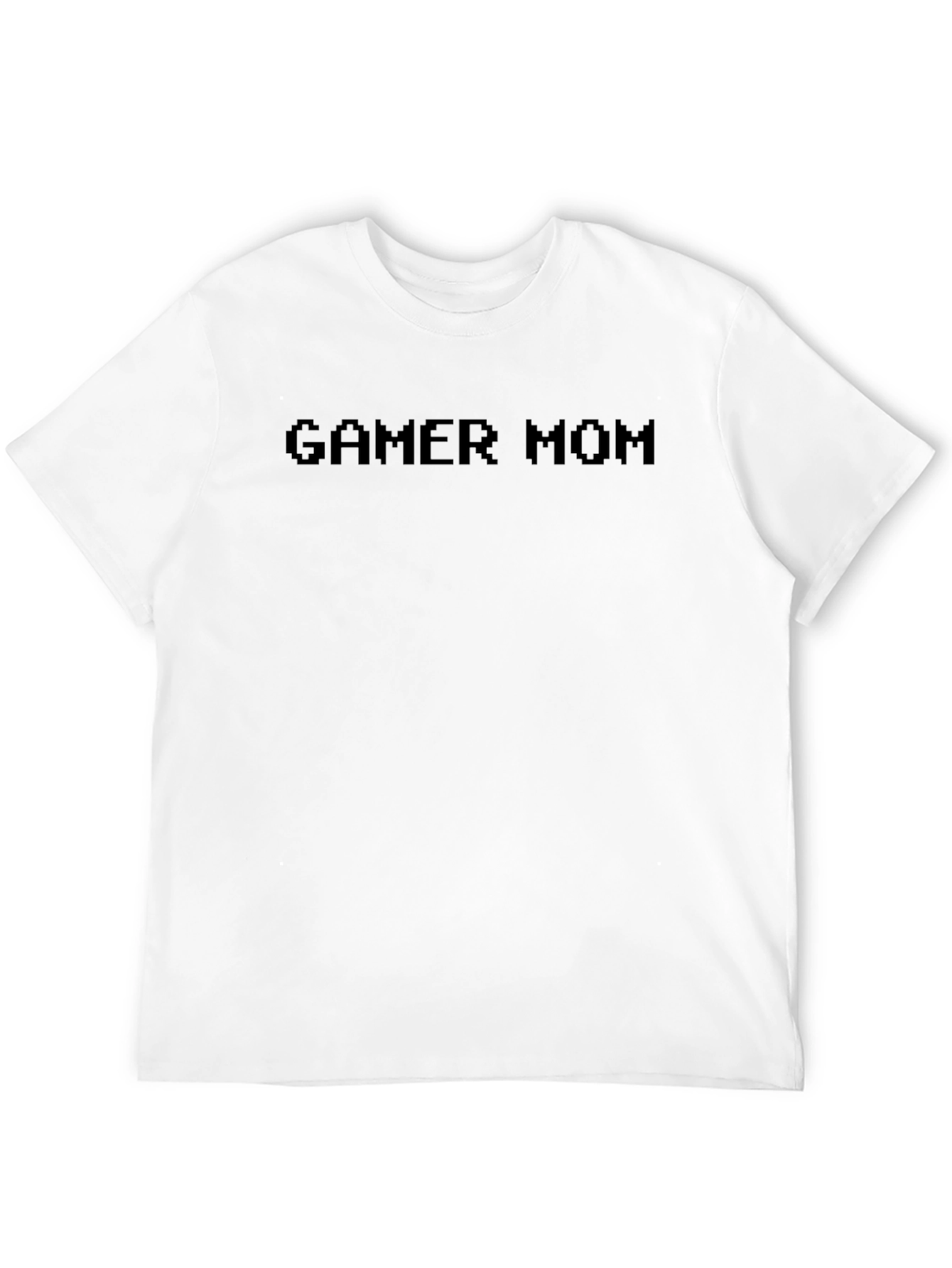 Black Gamer Mom Graphic Tee - Black Cotton Casual T-Shirt view 12
