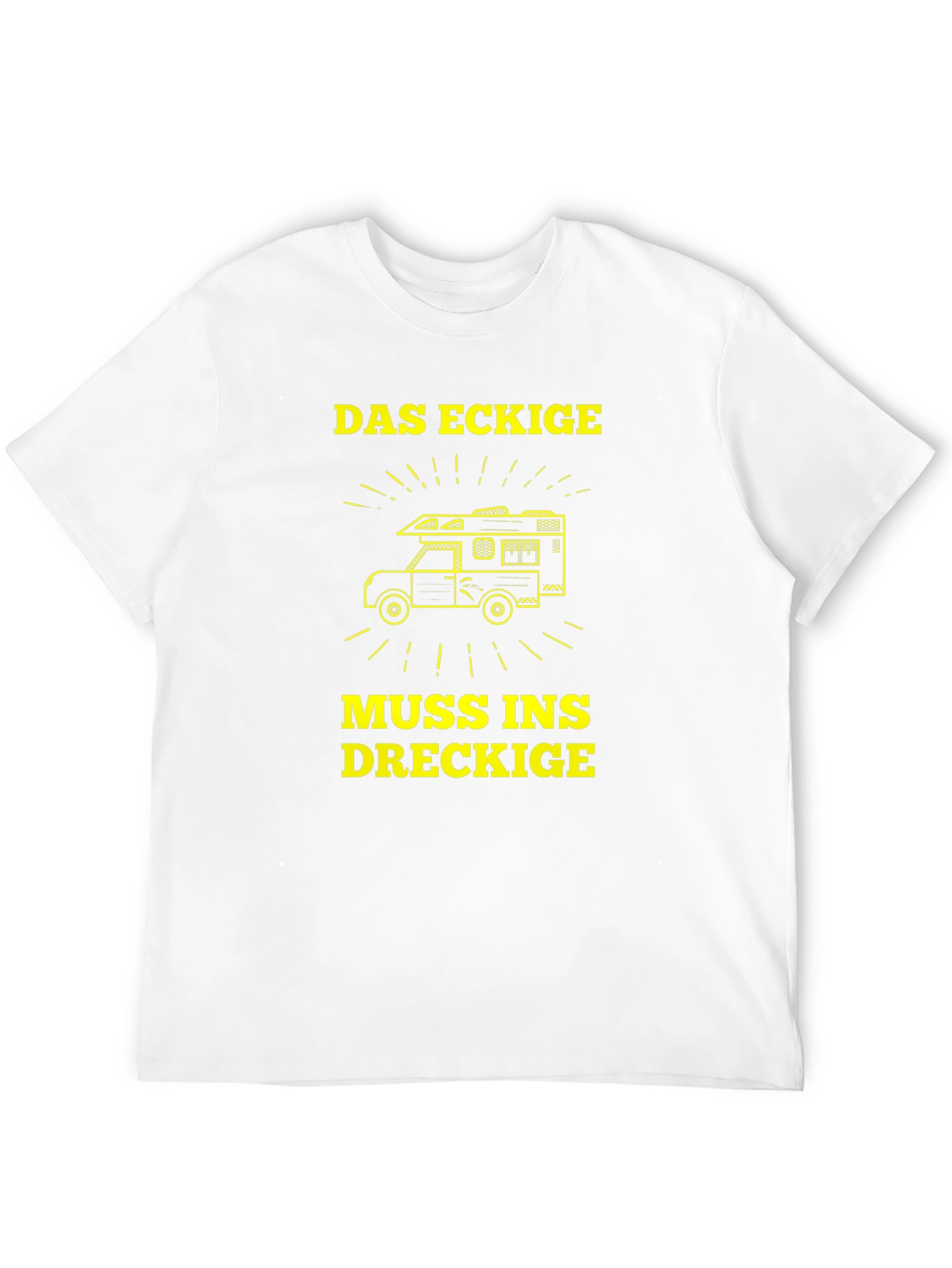 Black Das Eckige Muss Ins Dreckige Camper T-Shirt view 12