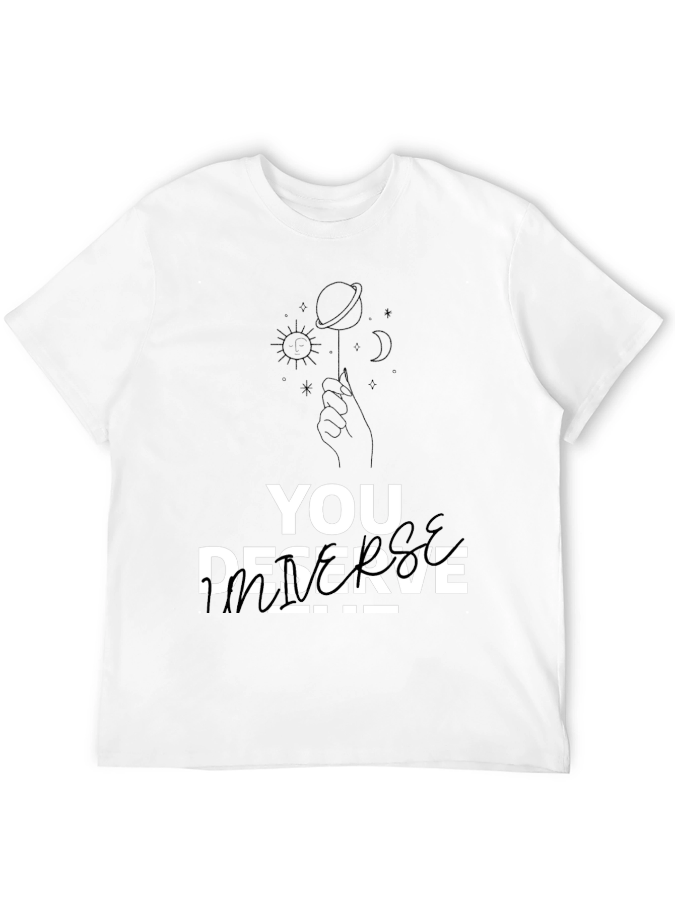 Black You Deserve Peace T-Shirt - Black Graphic Tee view 12