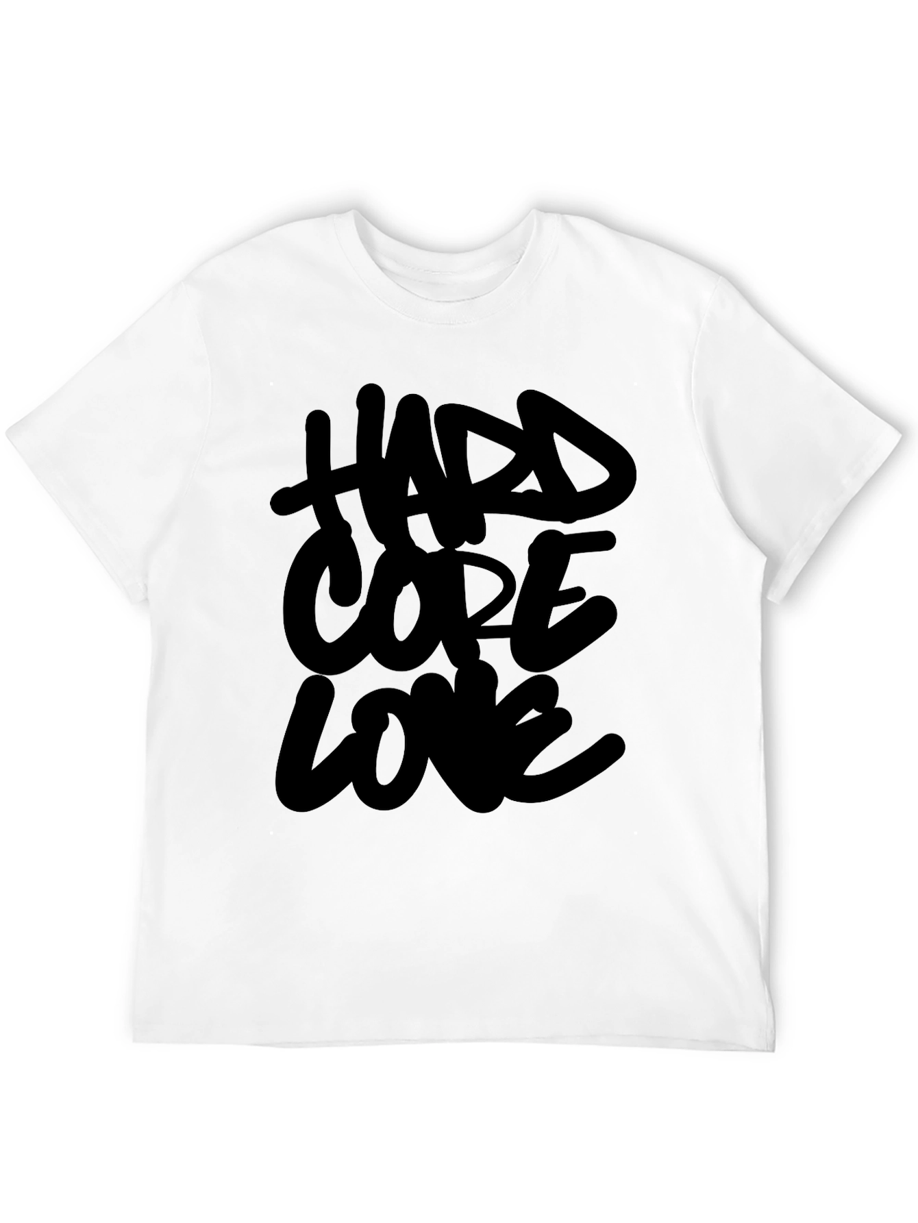 Black Hardcore Love Black T-Shirt view 12