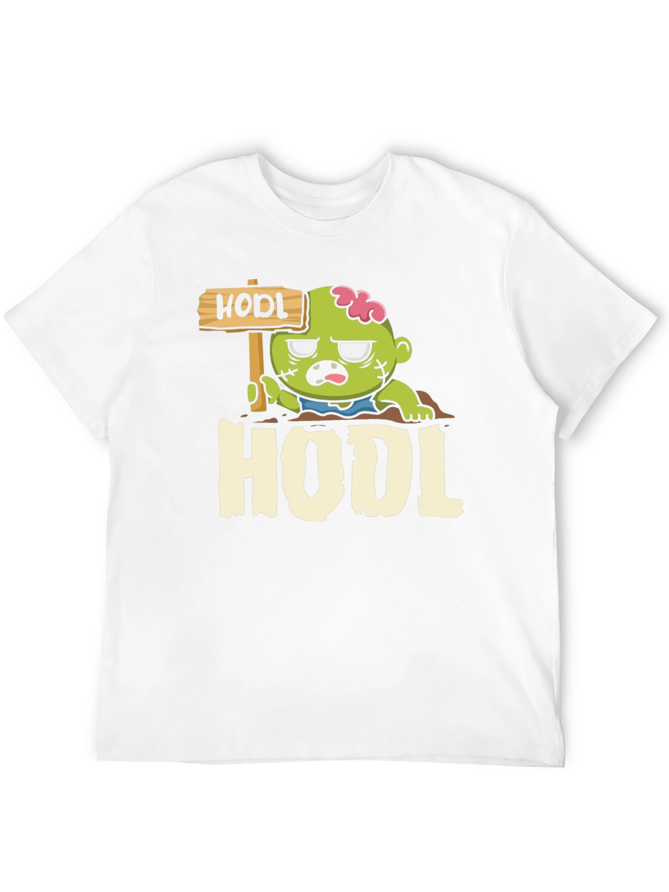 Black Zombie HODL T-Shirt - Crypto Investor Apparel view 12