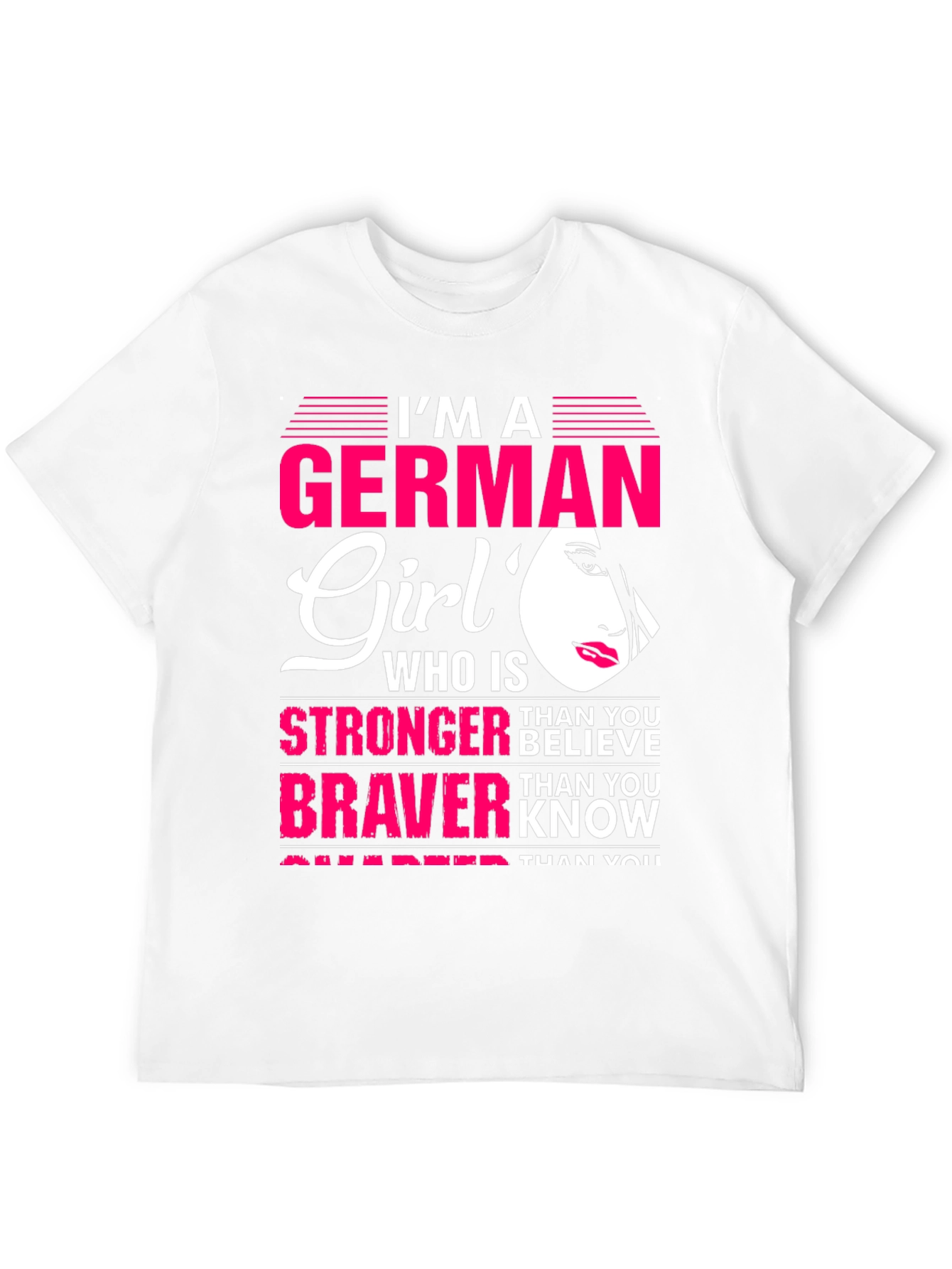 Black German Girl Graphic T-Shirt - Strong, Brave & Smart view 12