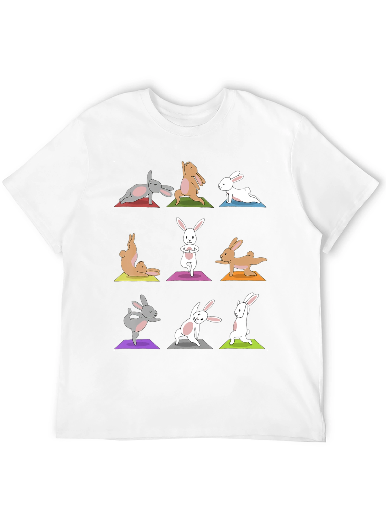 Black Yoga Bunny T-Shirt - Relax in Style view 12