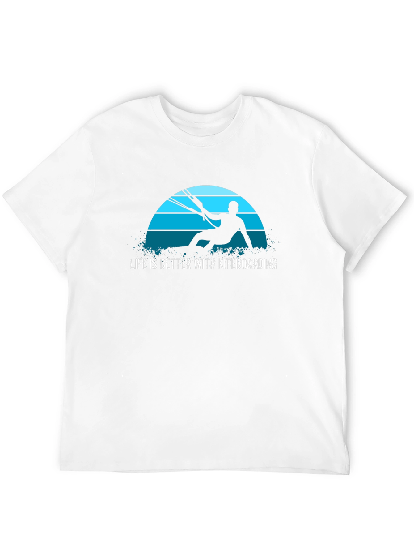 Black Life is Better with Kiteboarding T-Shirt view 12