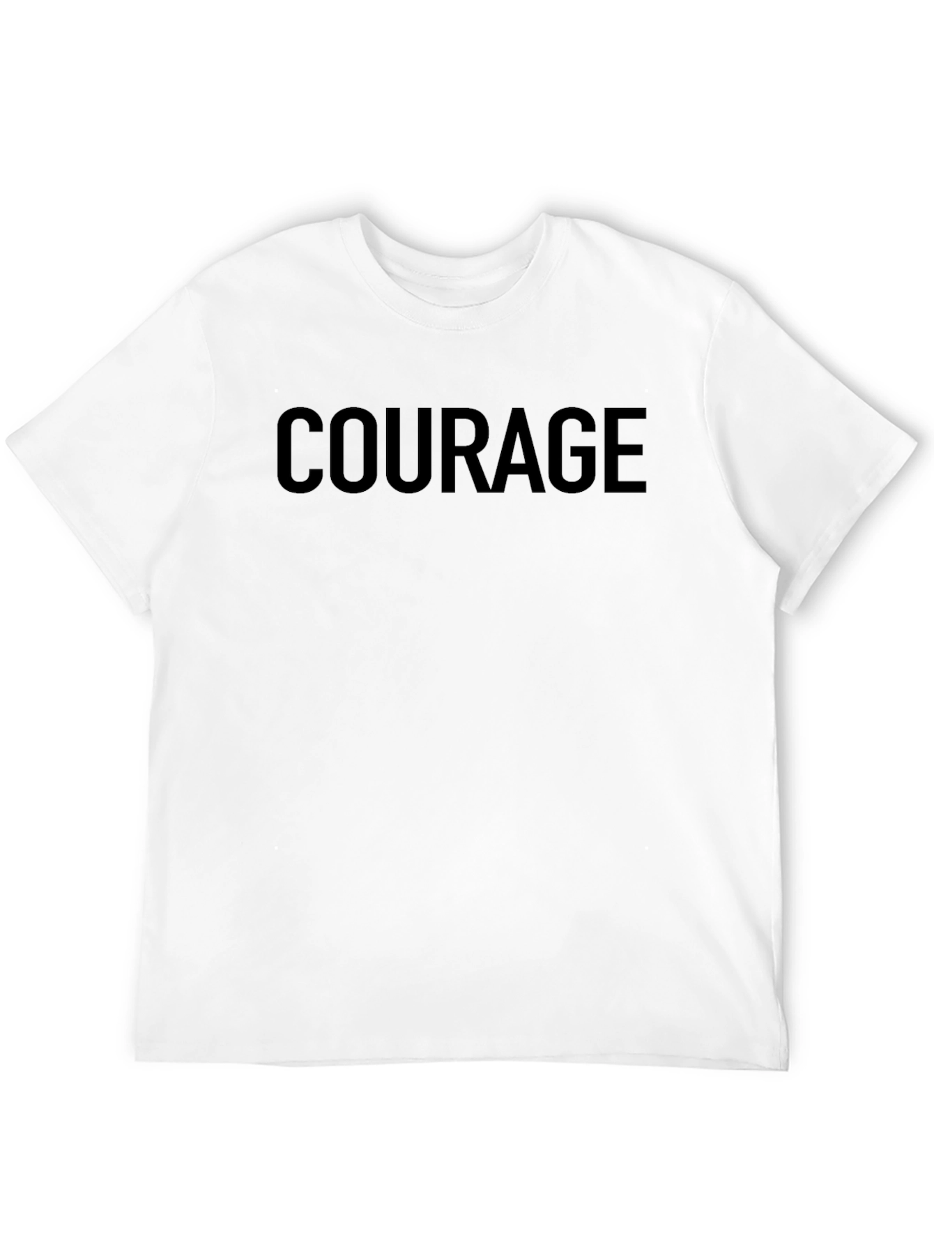 Black Courage Black T-Shirt - Bold Statement Tee view 12