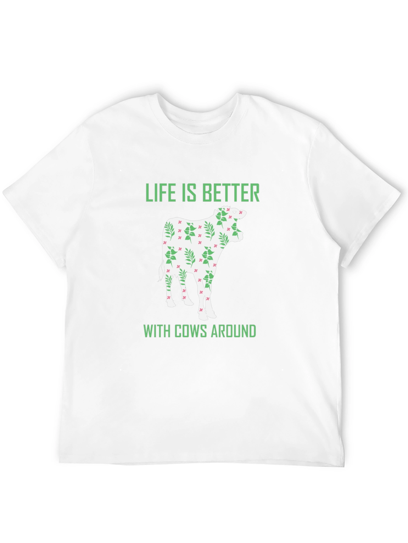 Black Life Is Better With Cows T-Shirt view 12