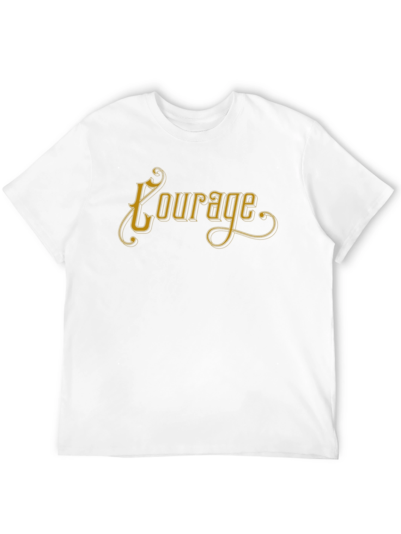 Black Courage Graphic Tee - Soft Black Unisex T-Shirt view 12