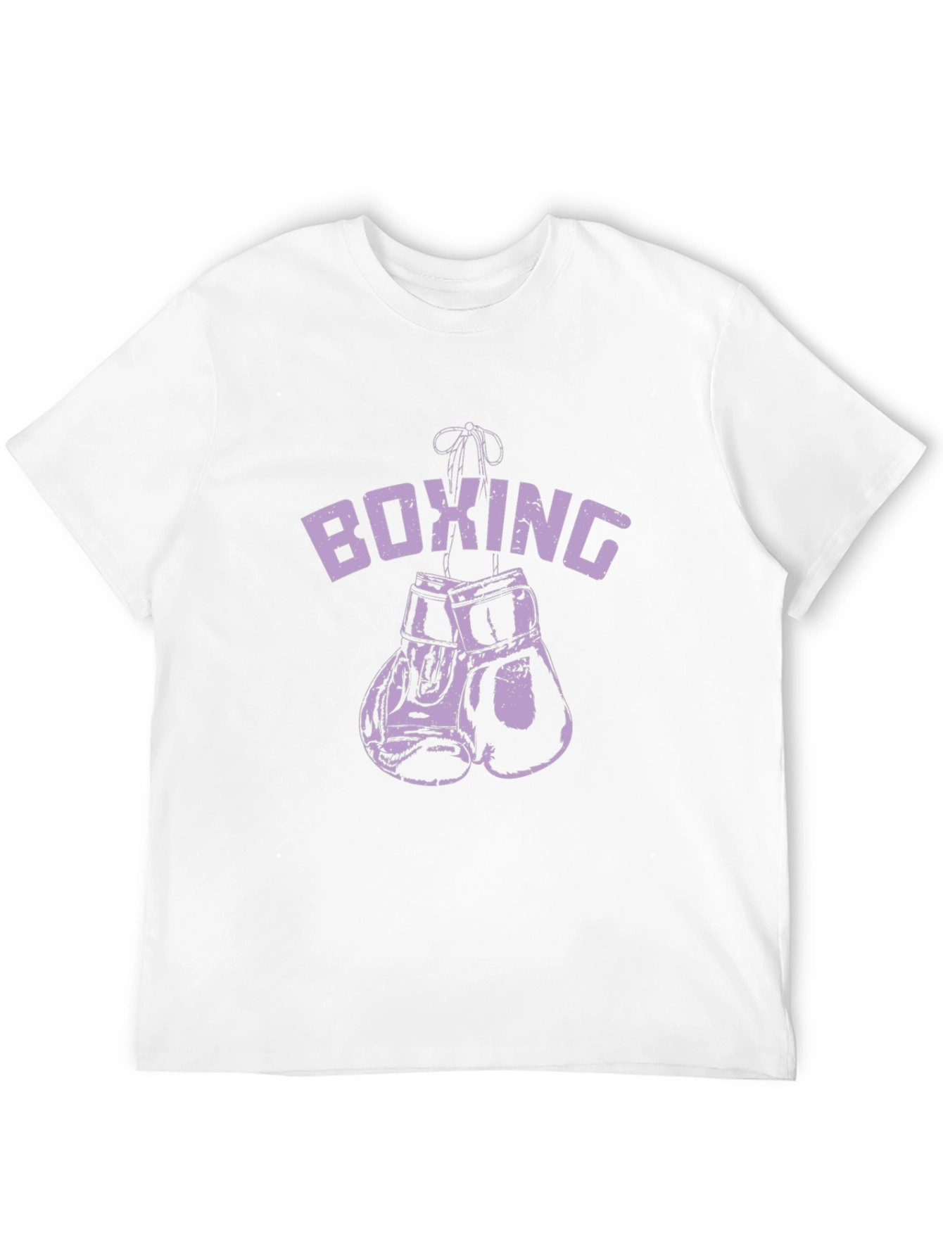 Black Boxing Gloves Graphic Tee - Black Cotton T-Shirt view 12
