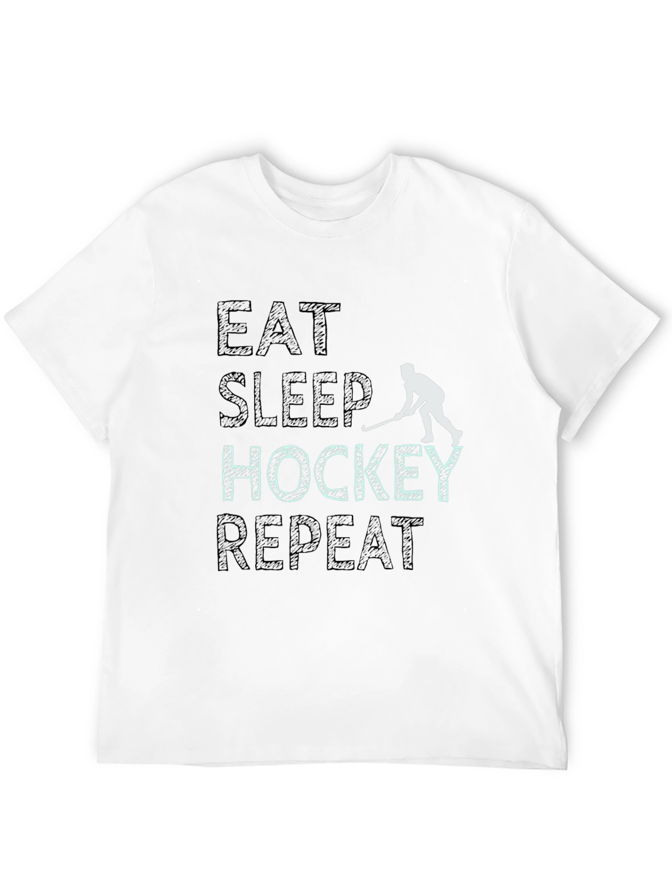 Eat Sleep Hockey Repeat Graphic Tee - 12