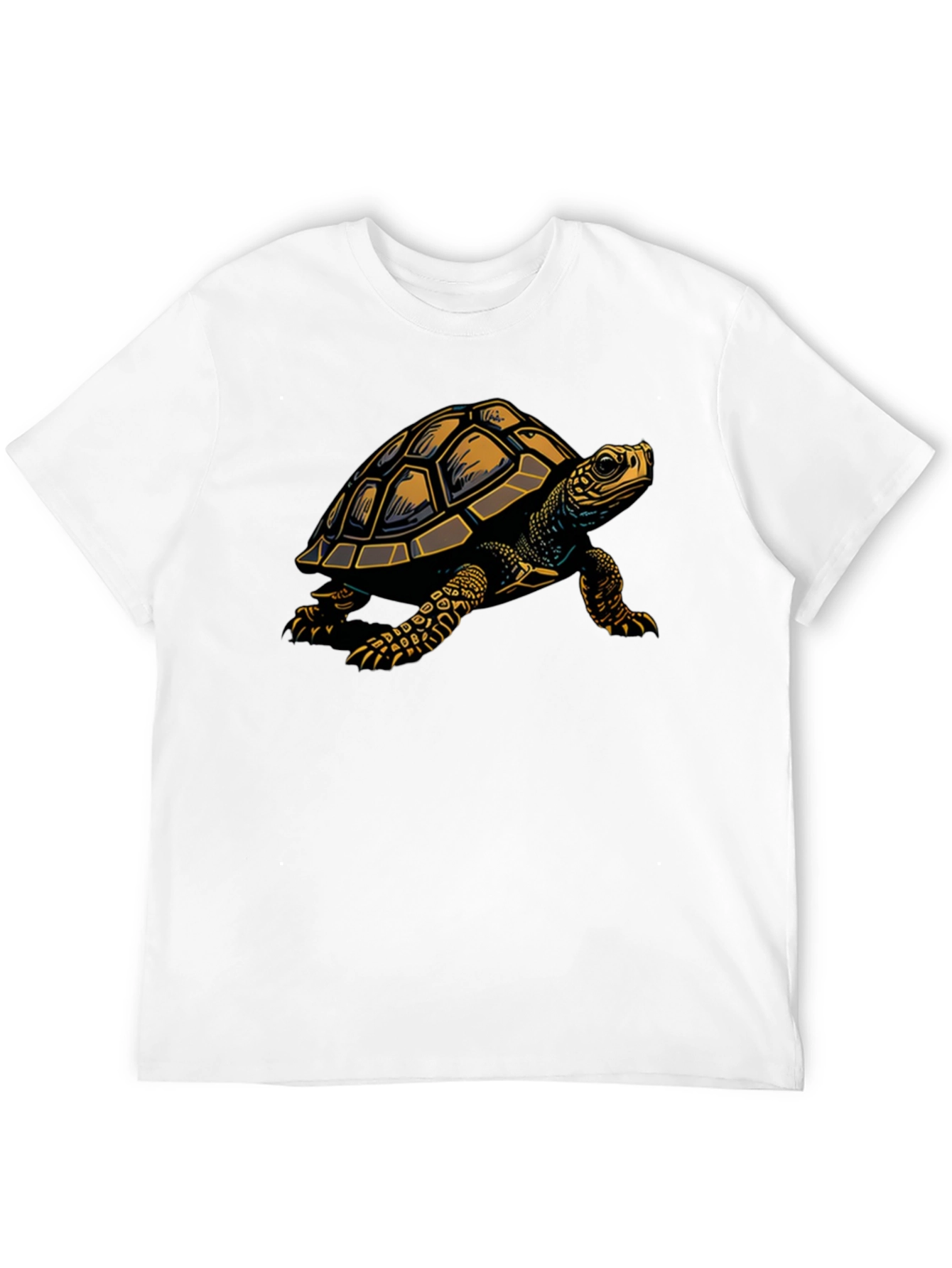 Black Turtle Graphic Tee - Stylish Black Cotton Blend T-Shirt view 12