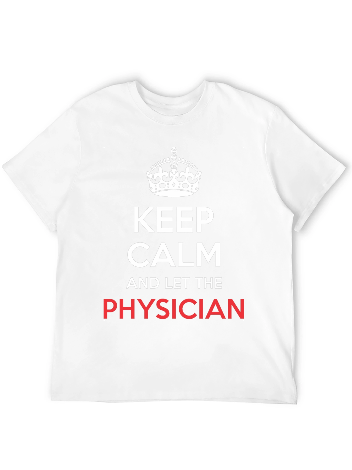 Black Keep Calm Physician T-Shirt - Black Graphic Tee view 12